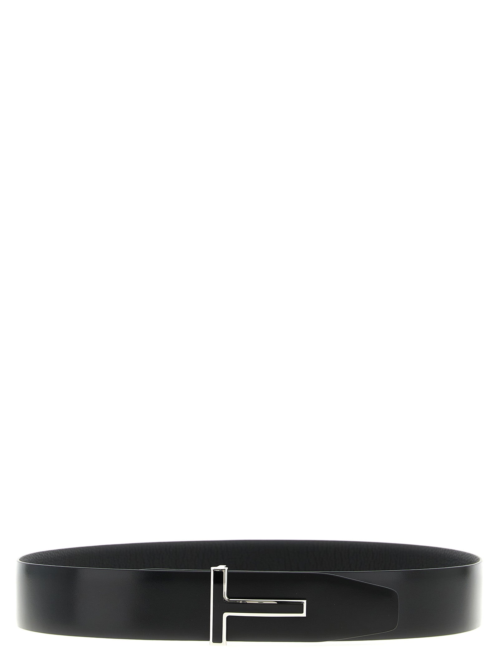 Tom Ford Black Calfskin Regular Men's Belt