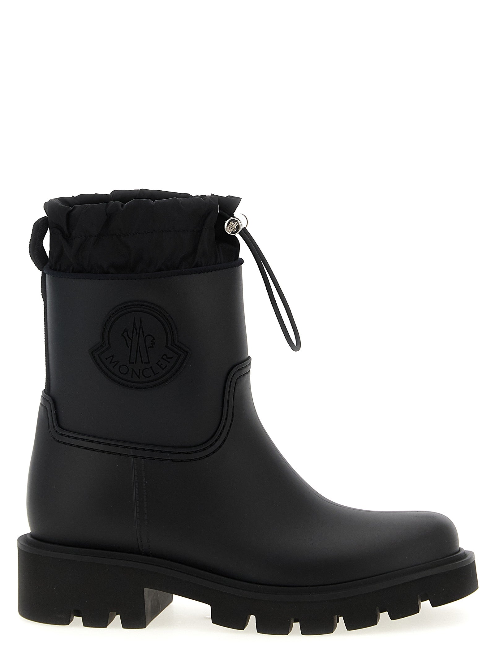 Moncler Black Pvc Ankle Women's Boots