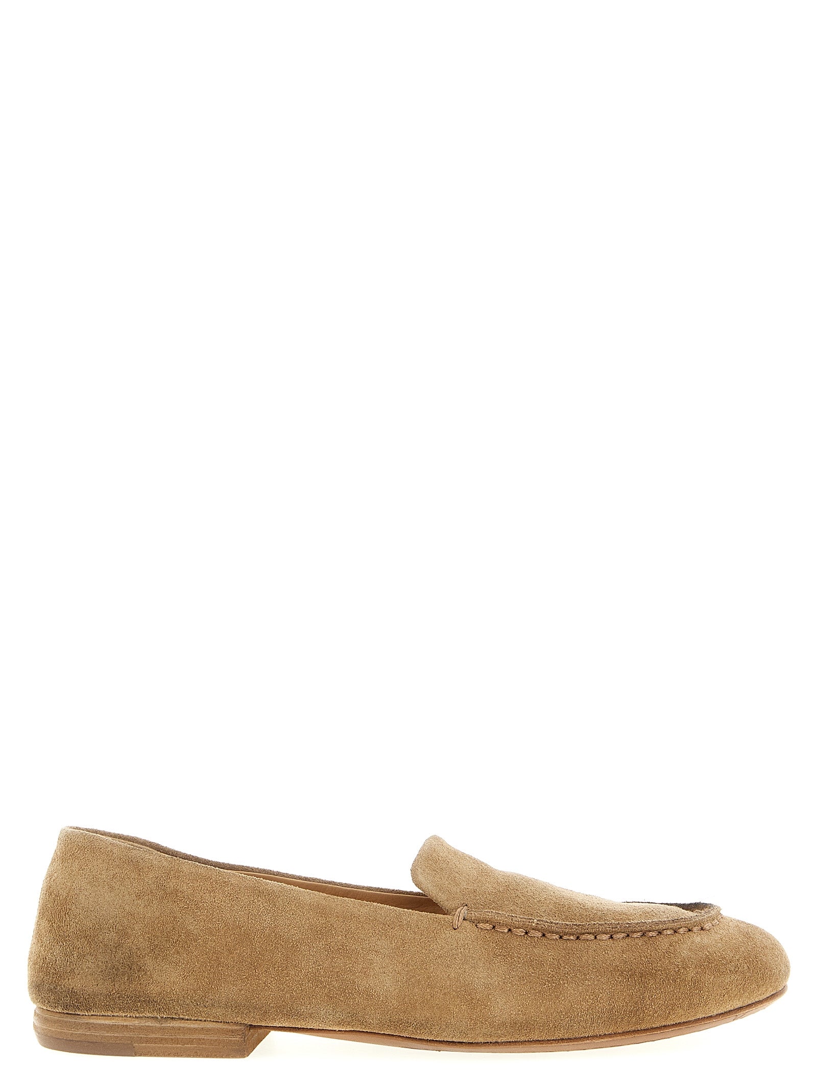 Marsell Beige Calfskin Slip-On Women's Loafers