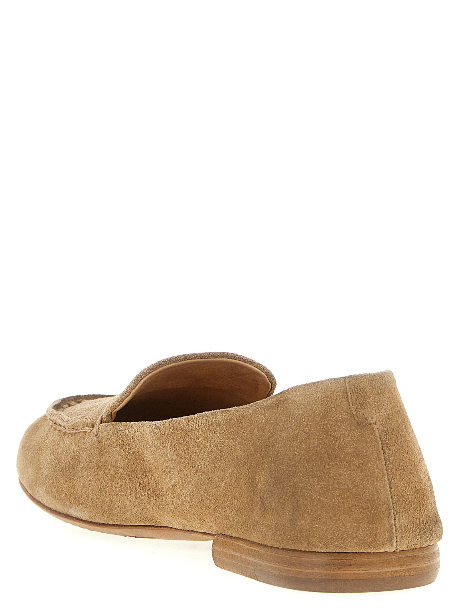 Marsell Beige Calfskin Slip-On Women's Loafers