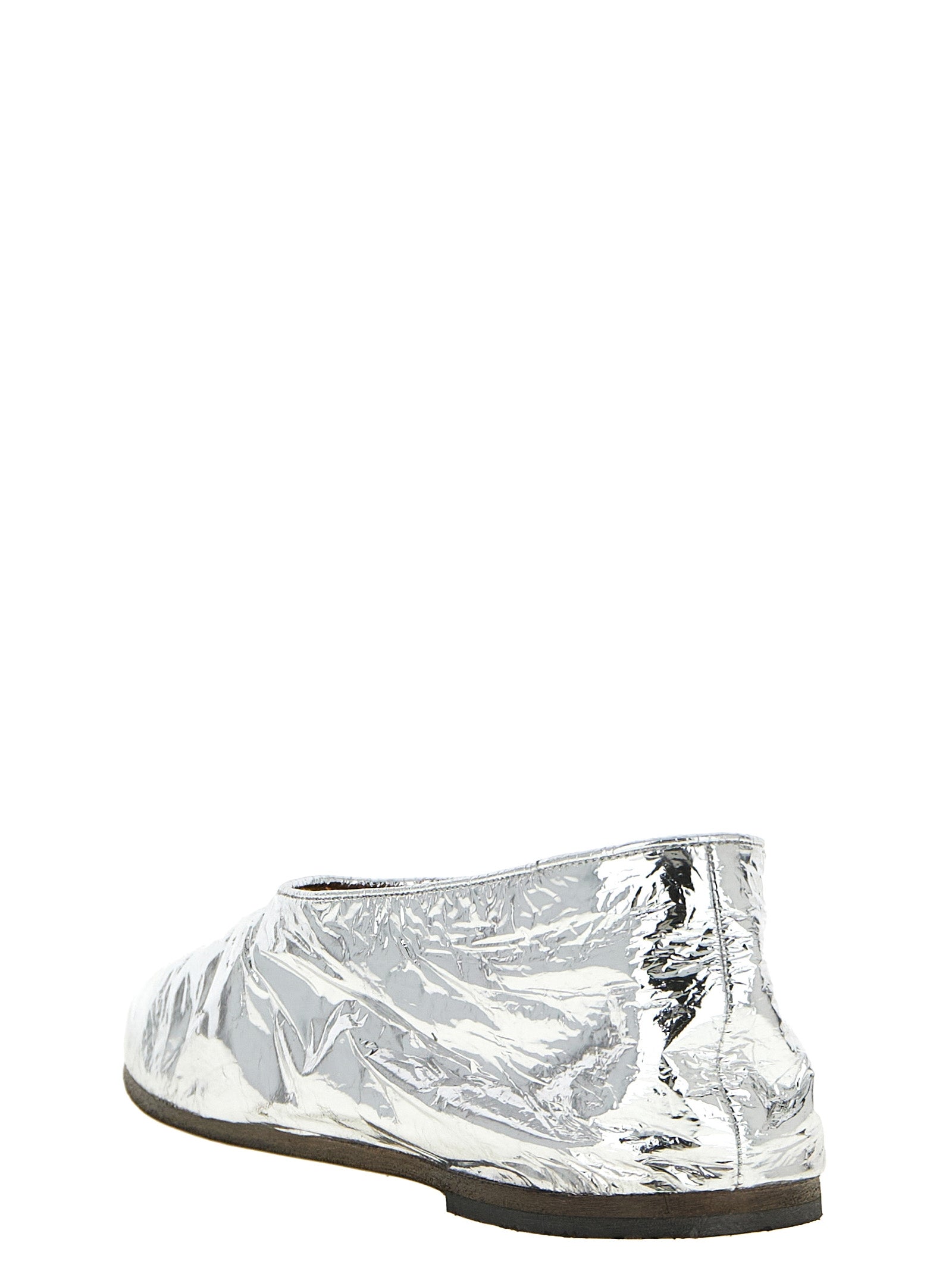 Marsell Silver Calfskin Ballet Women's Flats