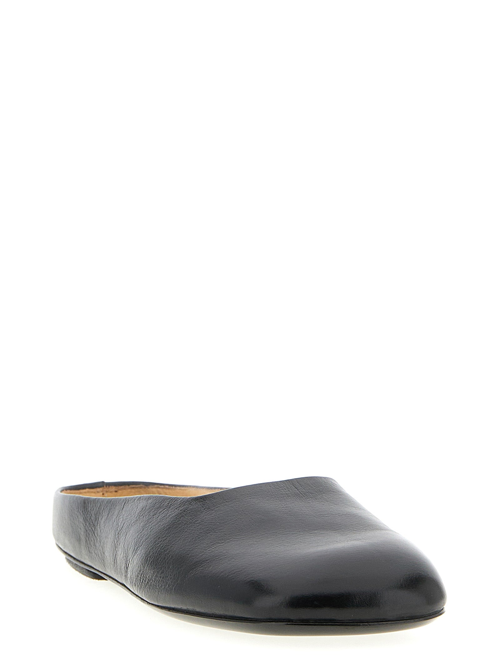 Marsell Black Calfskin Women's Mules