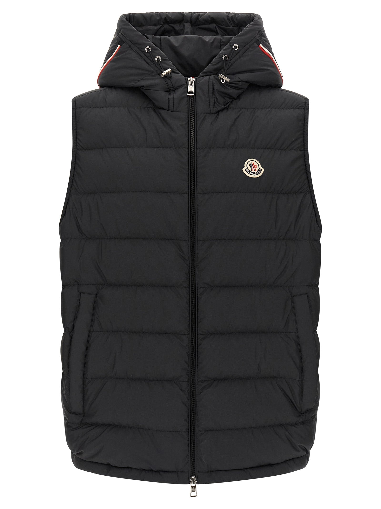 Moncler Black Polyester Sleeveless Men's Jacket
