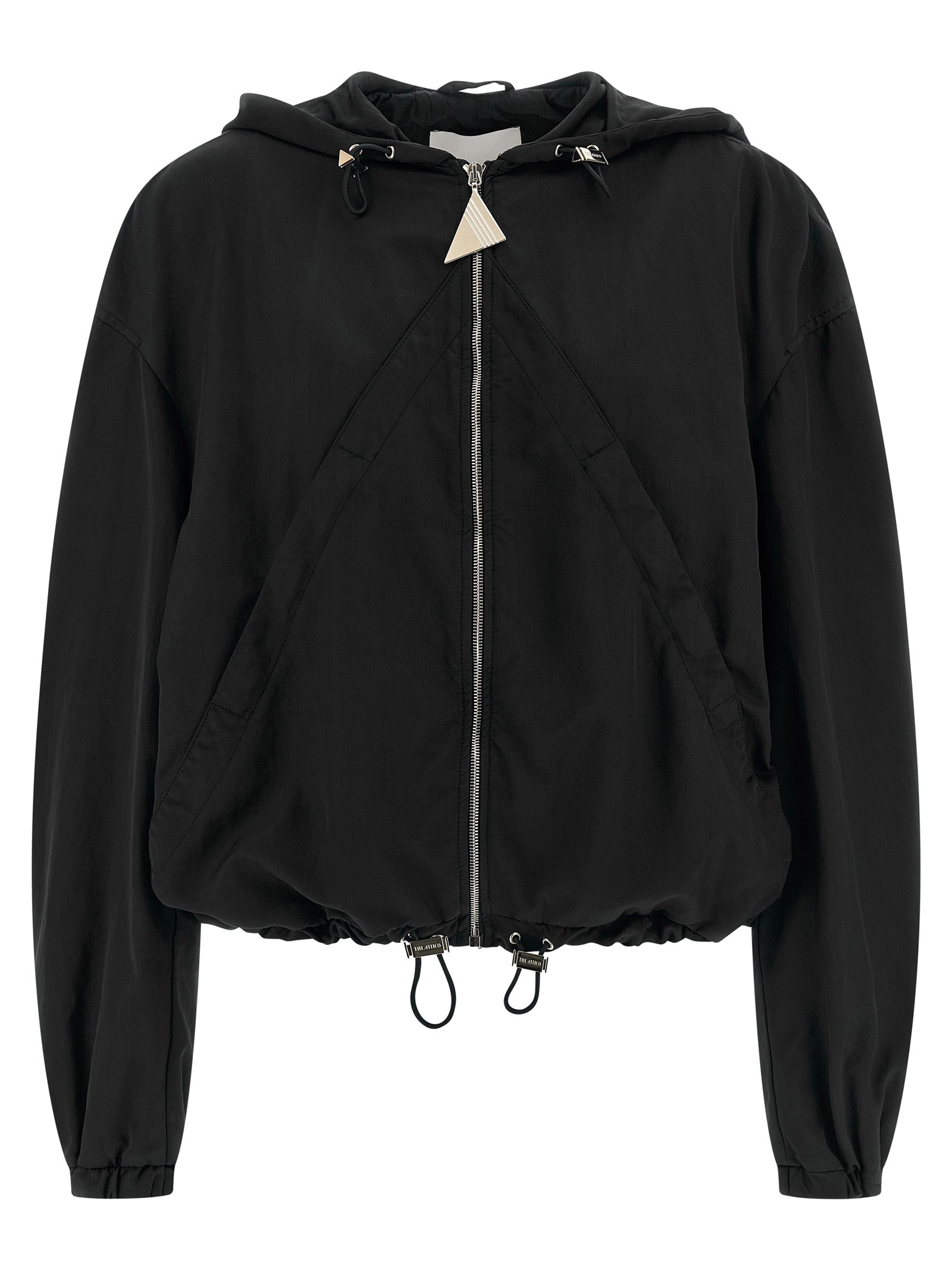 The Attico Black Polyester Women's Bomber