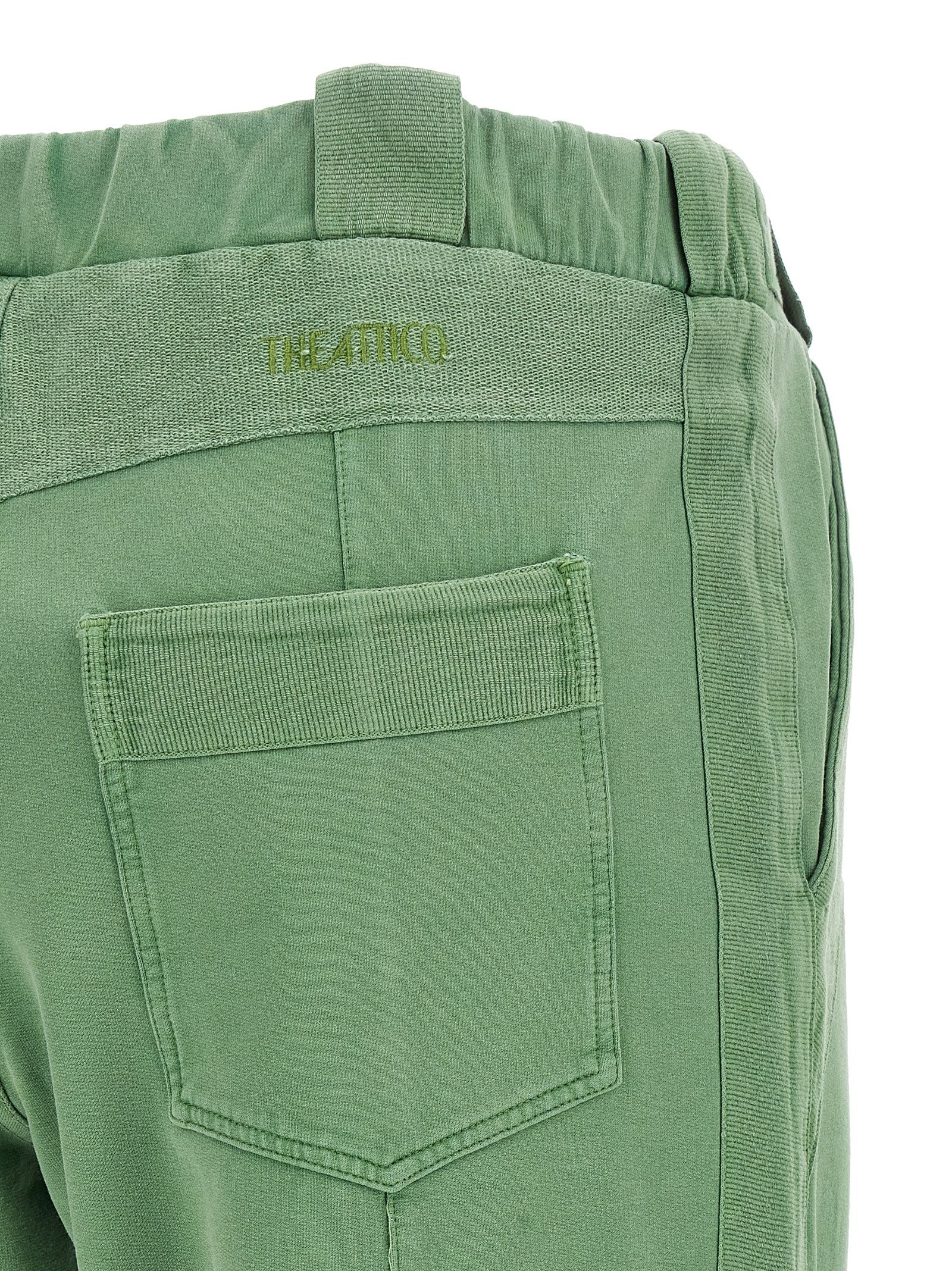 The Attico Bicolor Cotton Casual Women's Pants