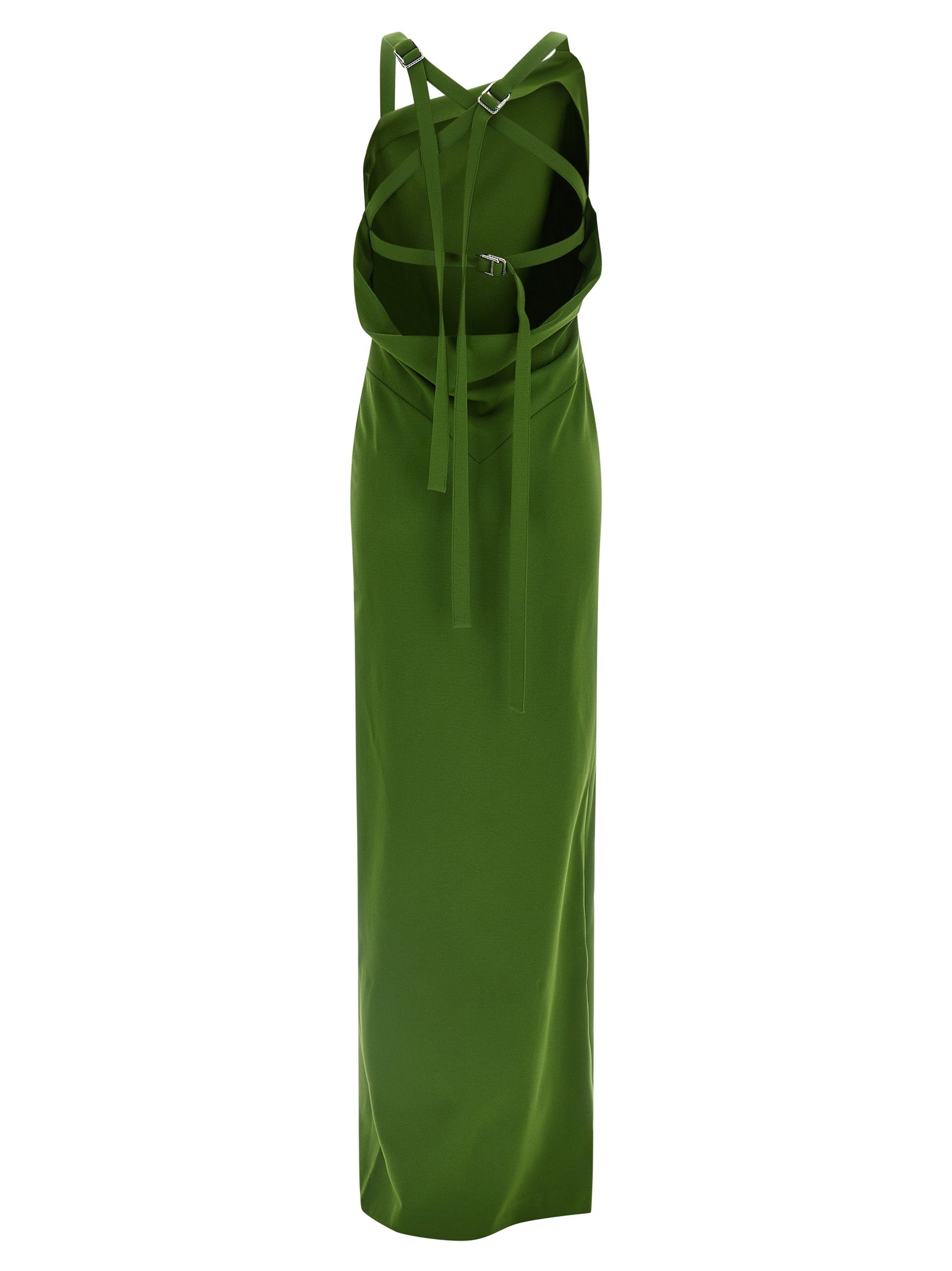 The Attico Bicolor Viscose Long Women's Dress