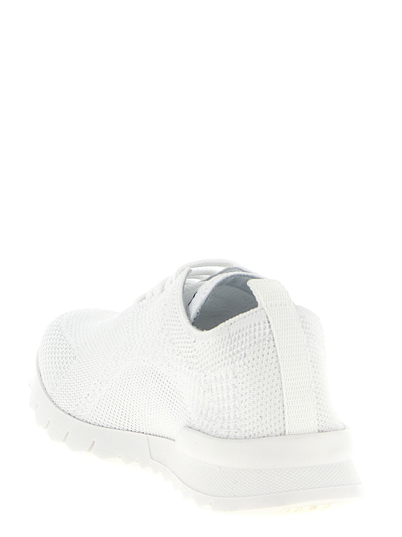 Kiton White Cotton Athletic Men's Sneakers