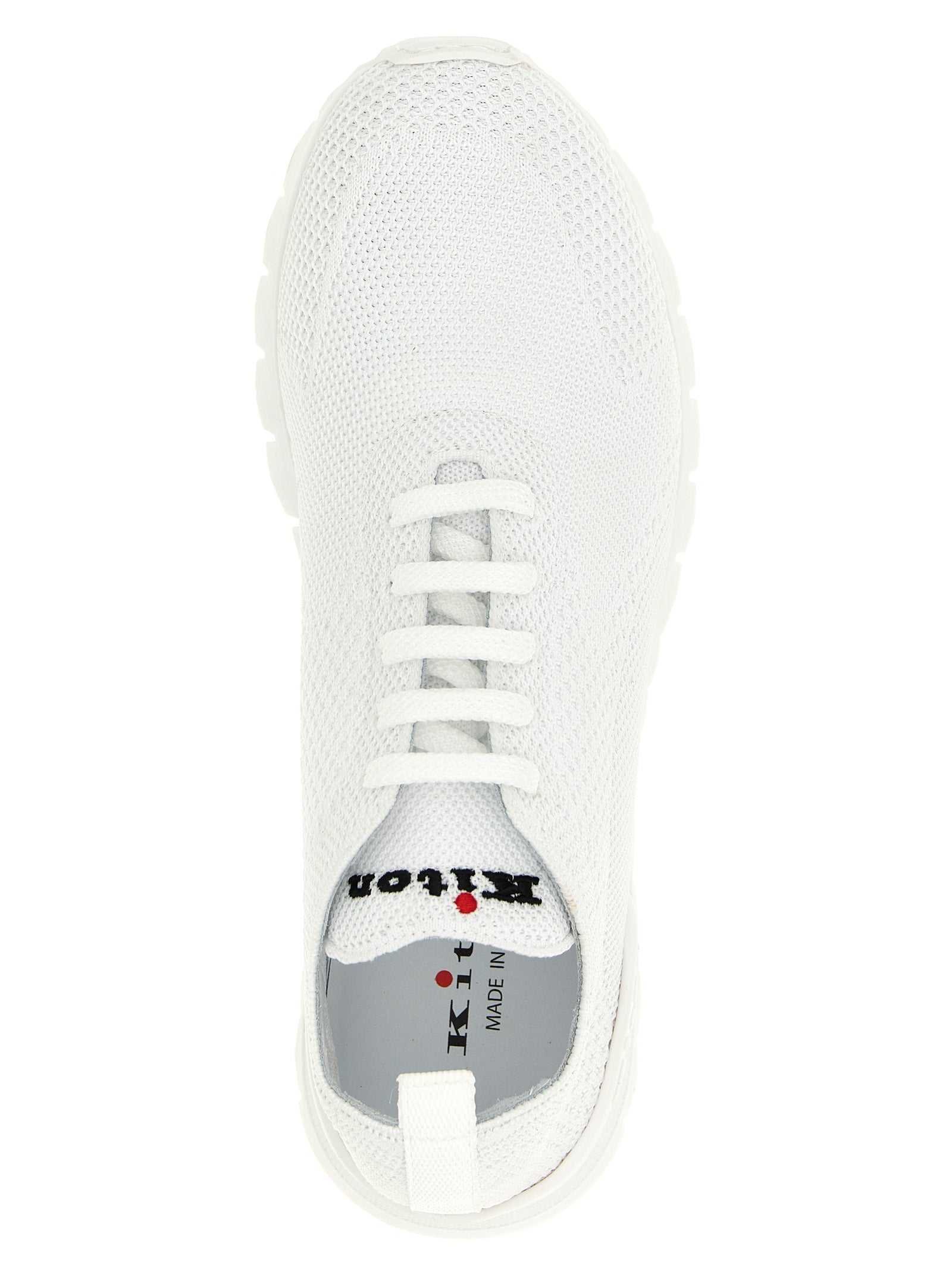 Kiton White Cotton Athletic Men's Sneakers