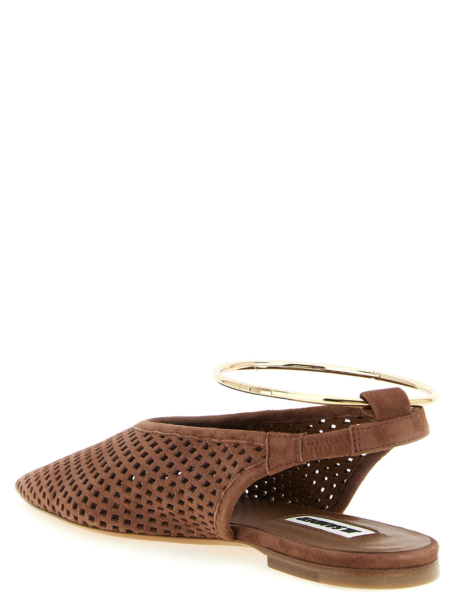 Jil Sander Brown Goatskin Ballet Women's Flats