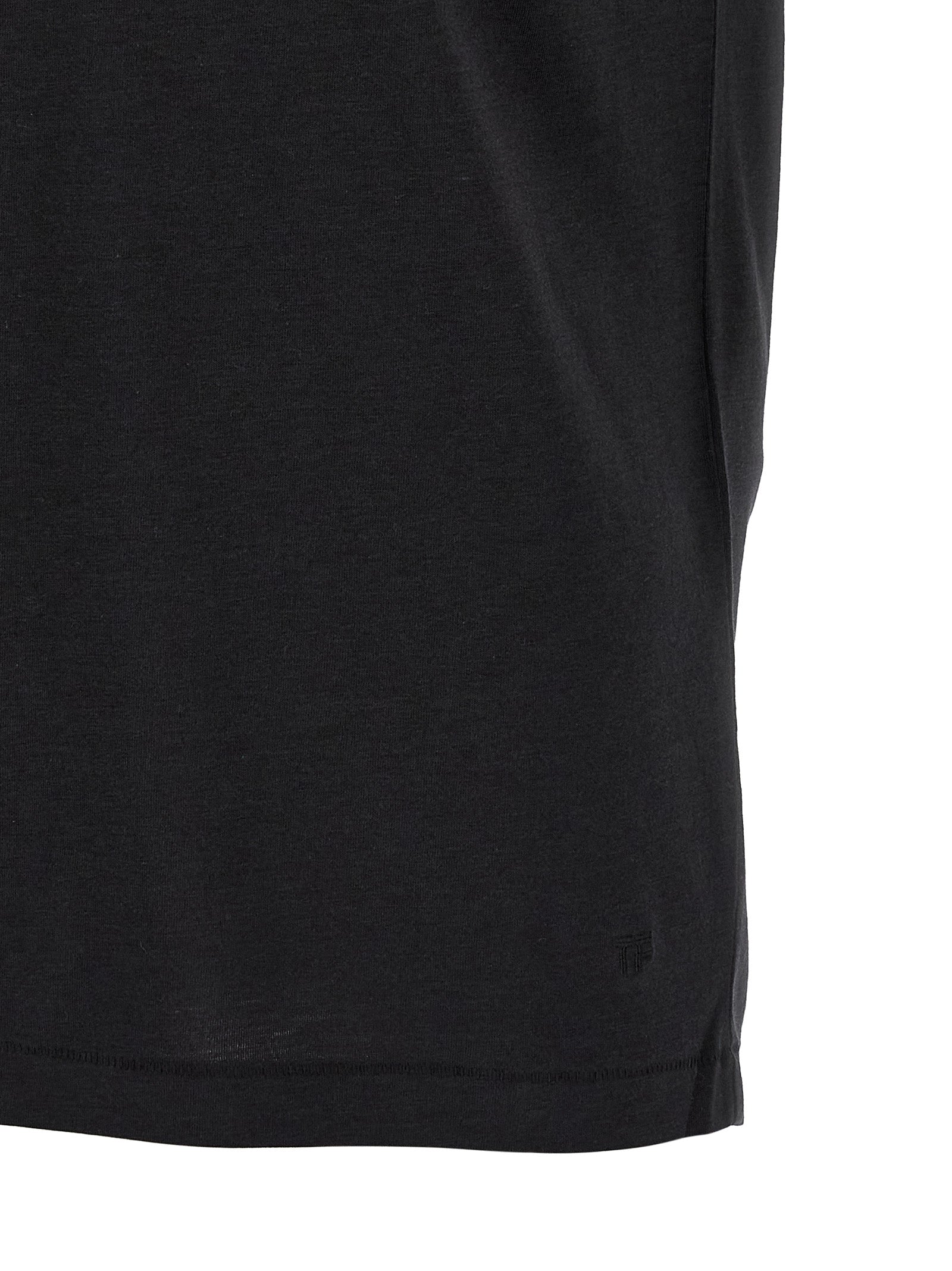 Tom Ford Black Lyocell Men's T-Shirt
