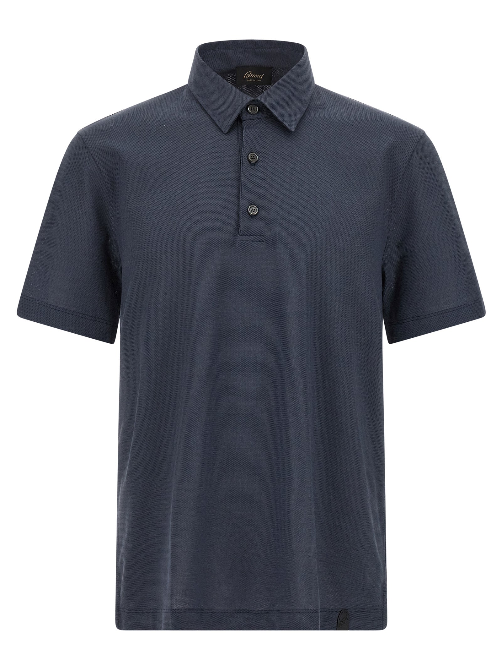 Brioni Blue Cotton Polo Men's Shirt