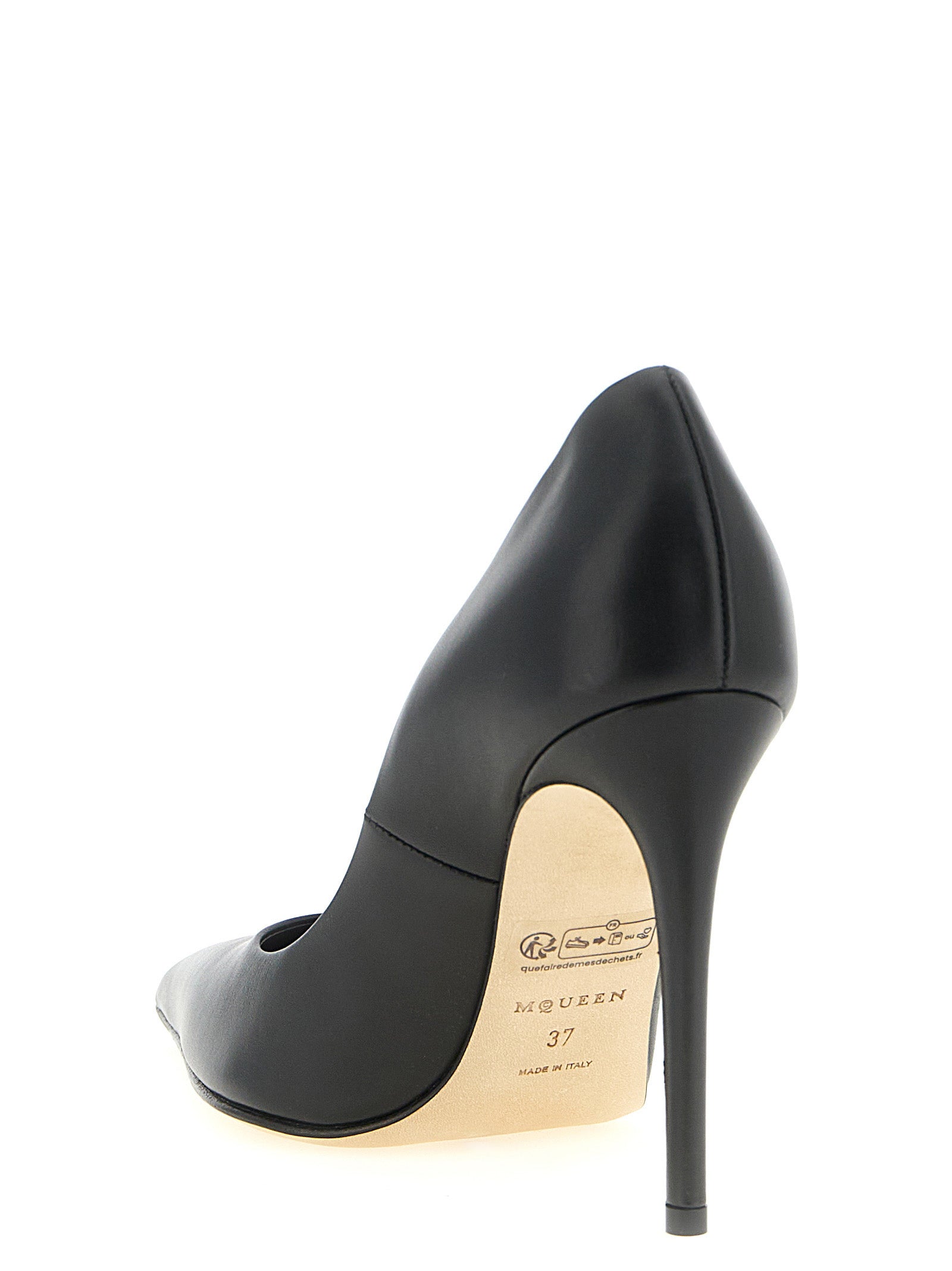 Alexander McQueen Black Calfskin High Heel Women's Pumps