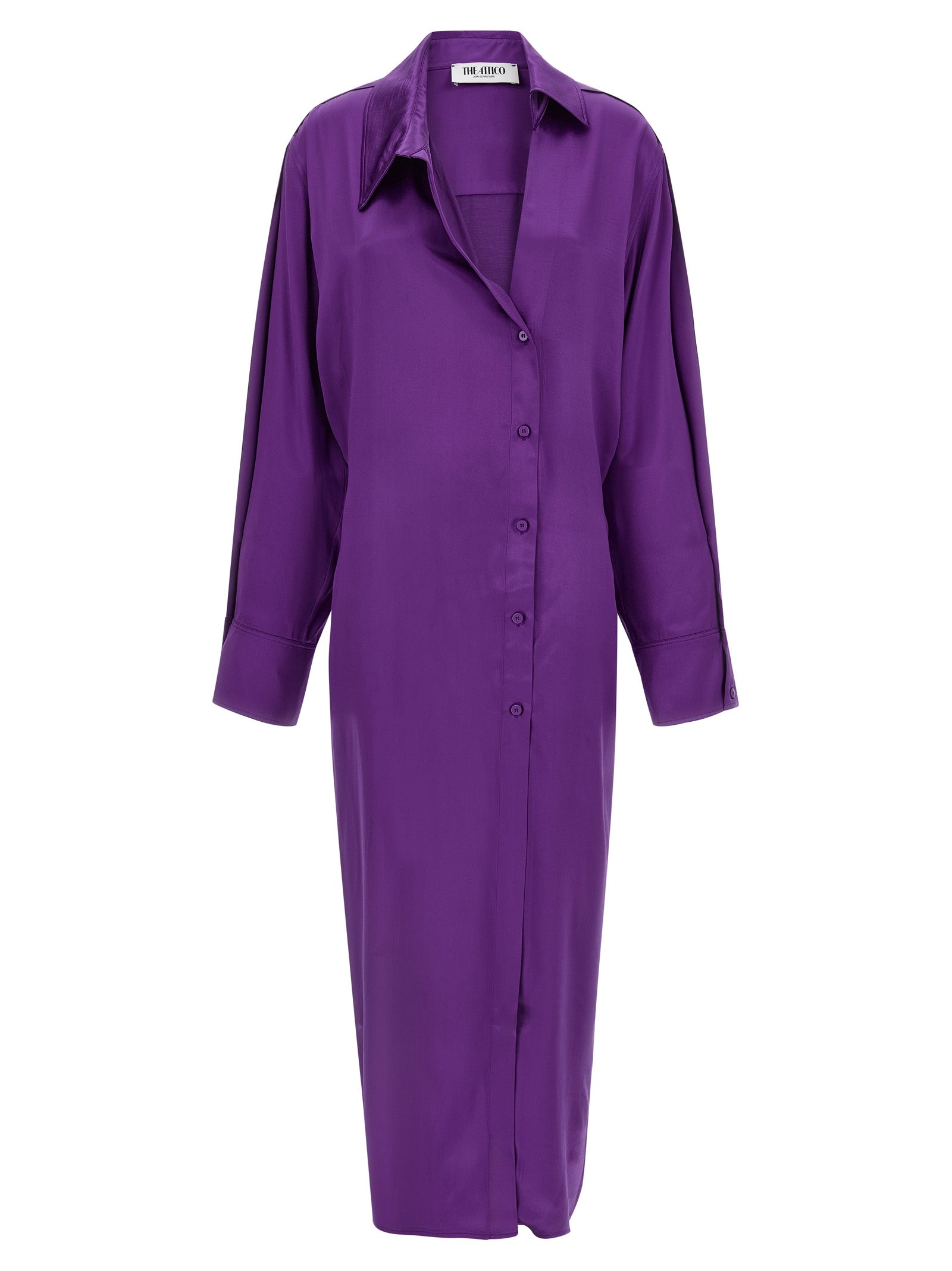 The Attico Purple Rayon Midi Women's Dress