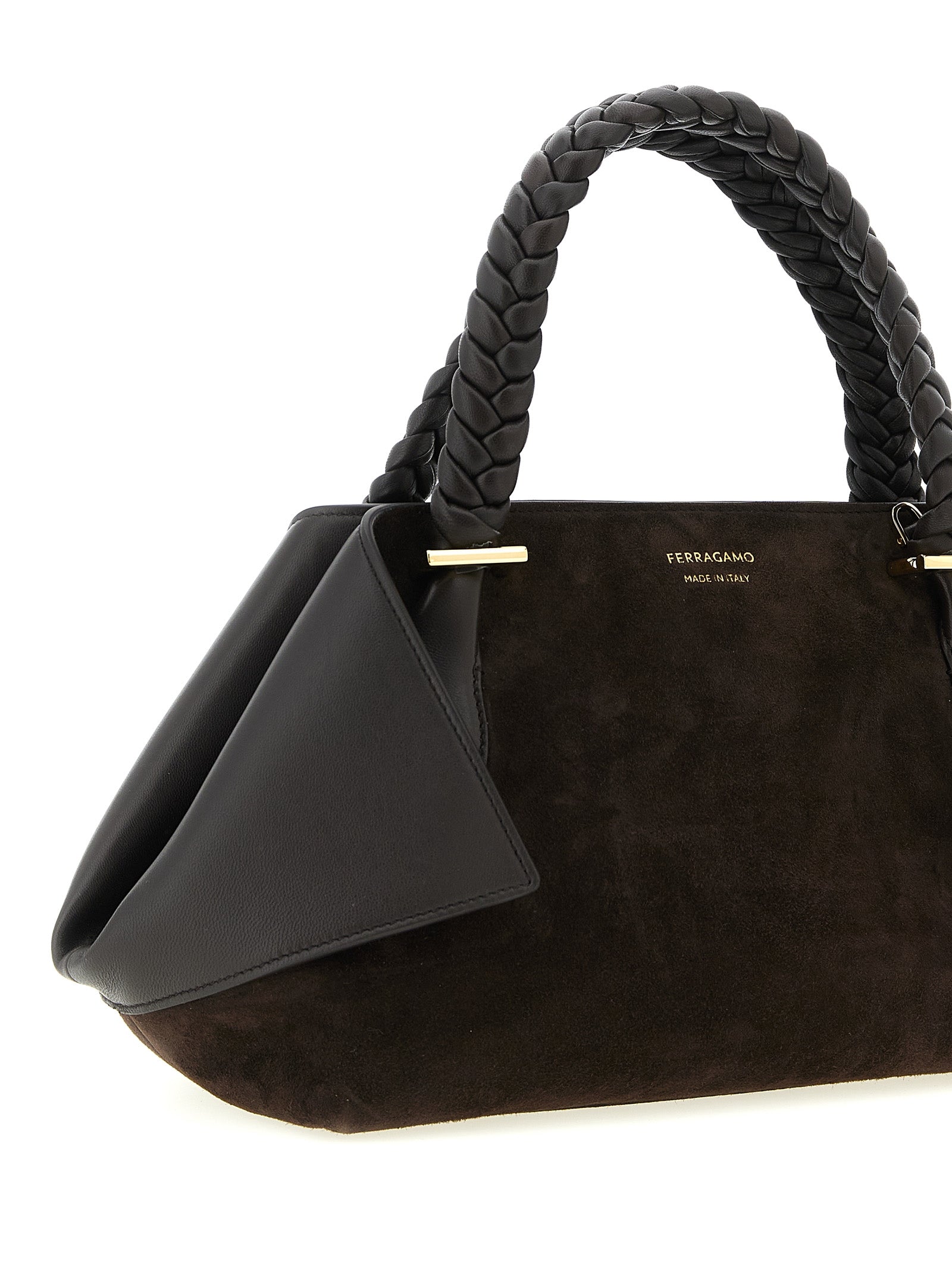 Ferragamo Brown Goatskin Women's Handbag