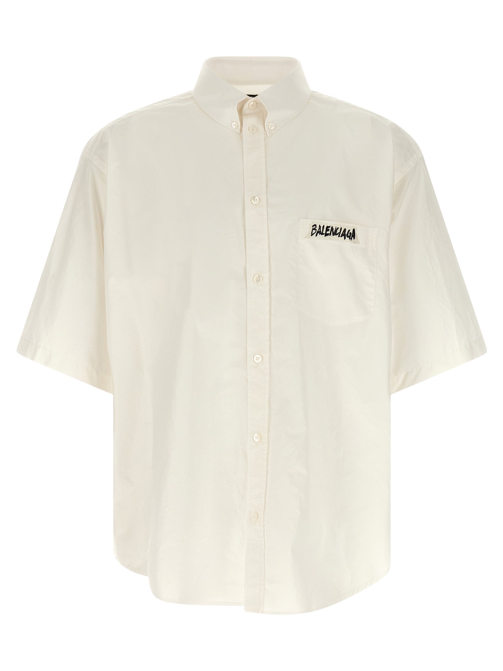 Balenciaga White Cotton Men's Blouse