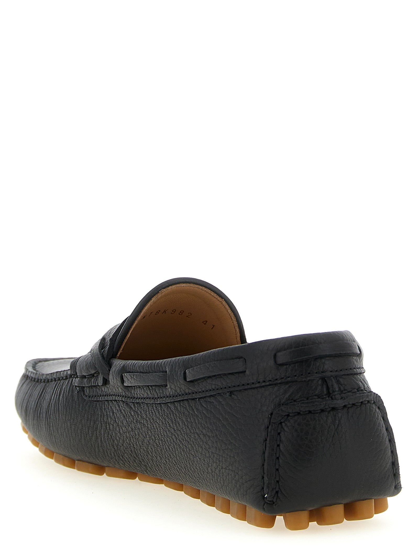 Valentino Garavani Black Calfskin Slip-On Men's Loafers