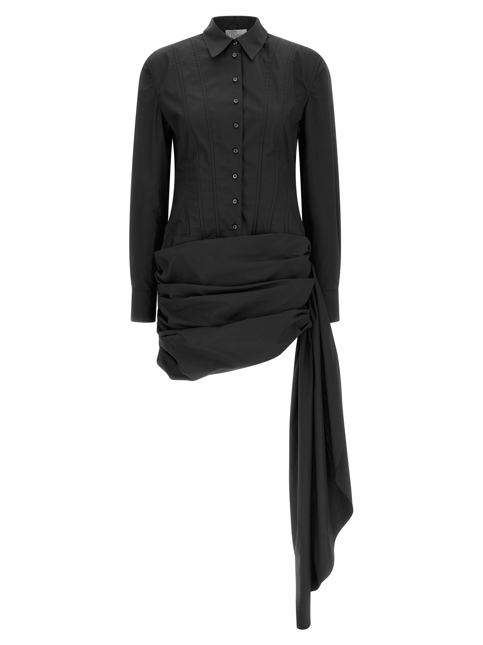 Giuseppe Di Morabito Black Cotton Short Women's Dress
