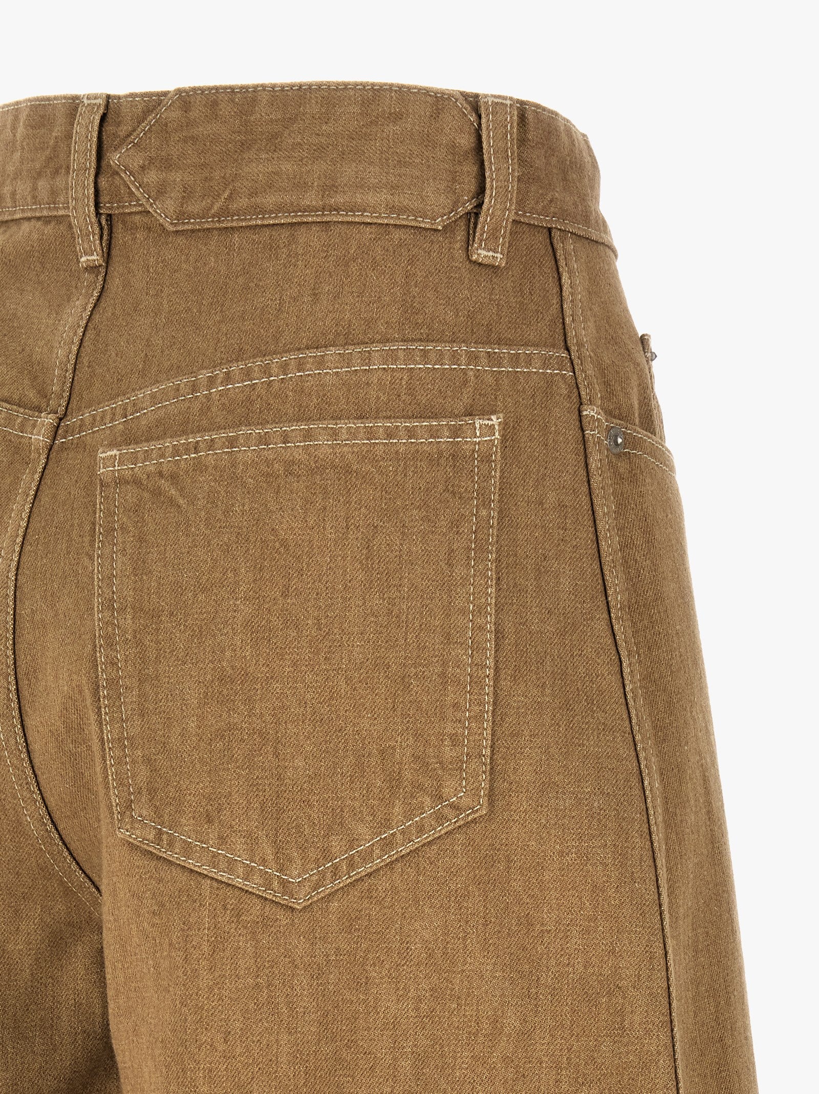 Jacquemus Beige Cotton Jeans Women's Denim
