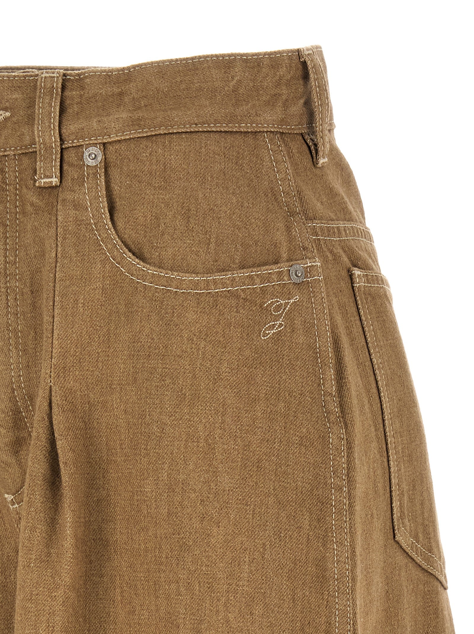 Jacquemus Beige Cotton Jeans Women's Denim