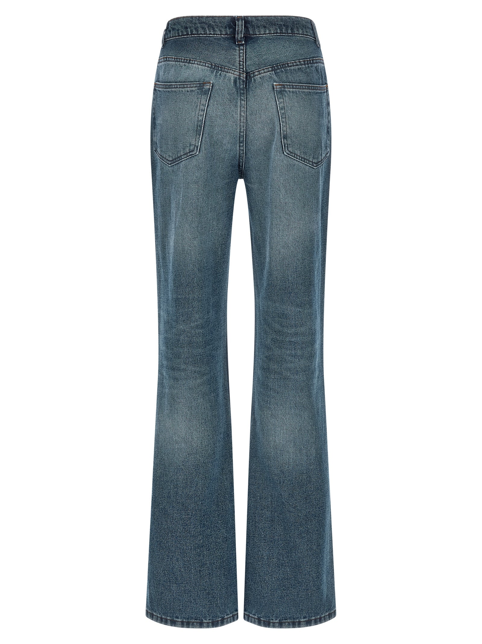 A.P.C. Blue Cotton Flared Women's Jeans