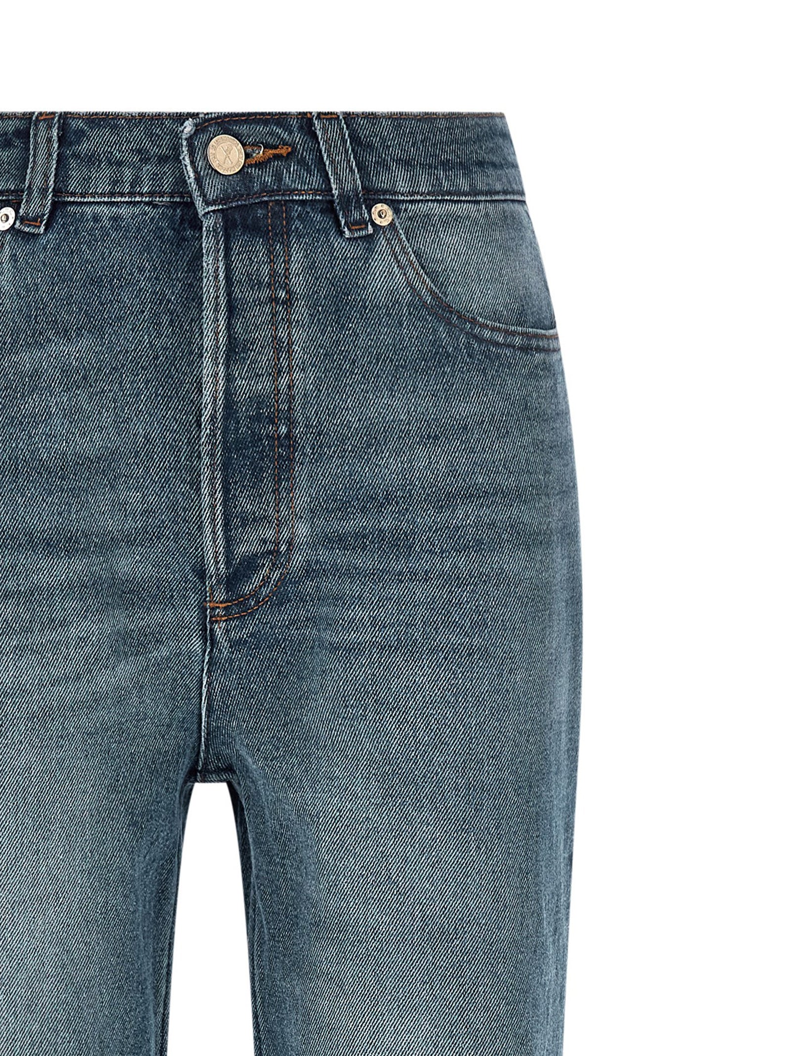 A.P.C. Blue Cotton Flared Women's Jeans