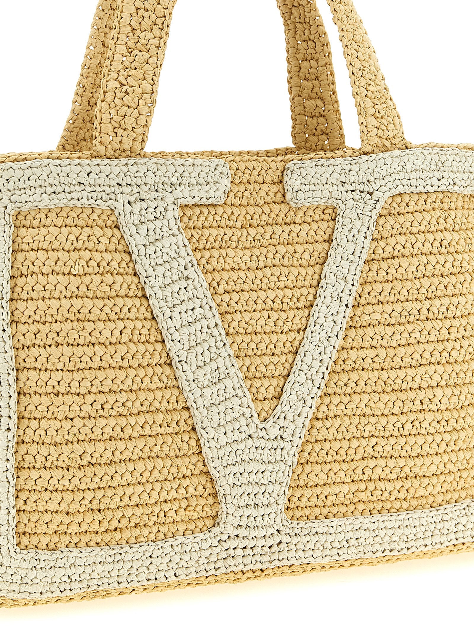 Valentino Garavani White Viscose Tote Women's Bag
