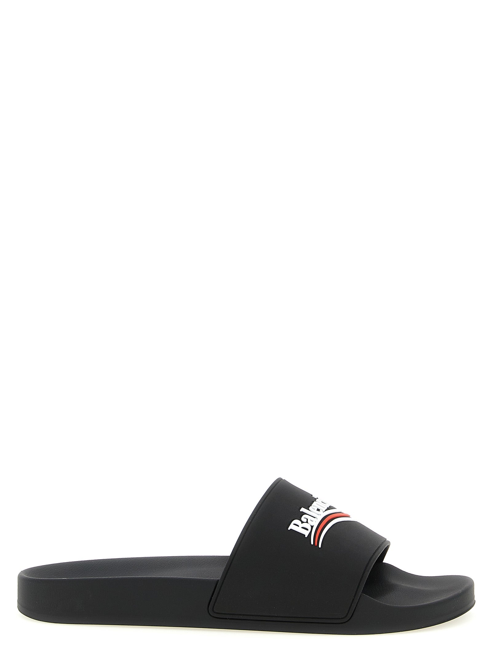 Balenciaga Black Plastic Men's Slides