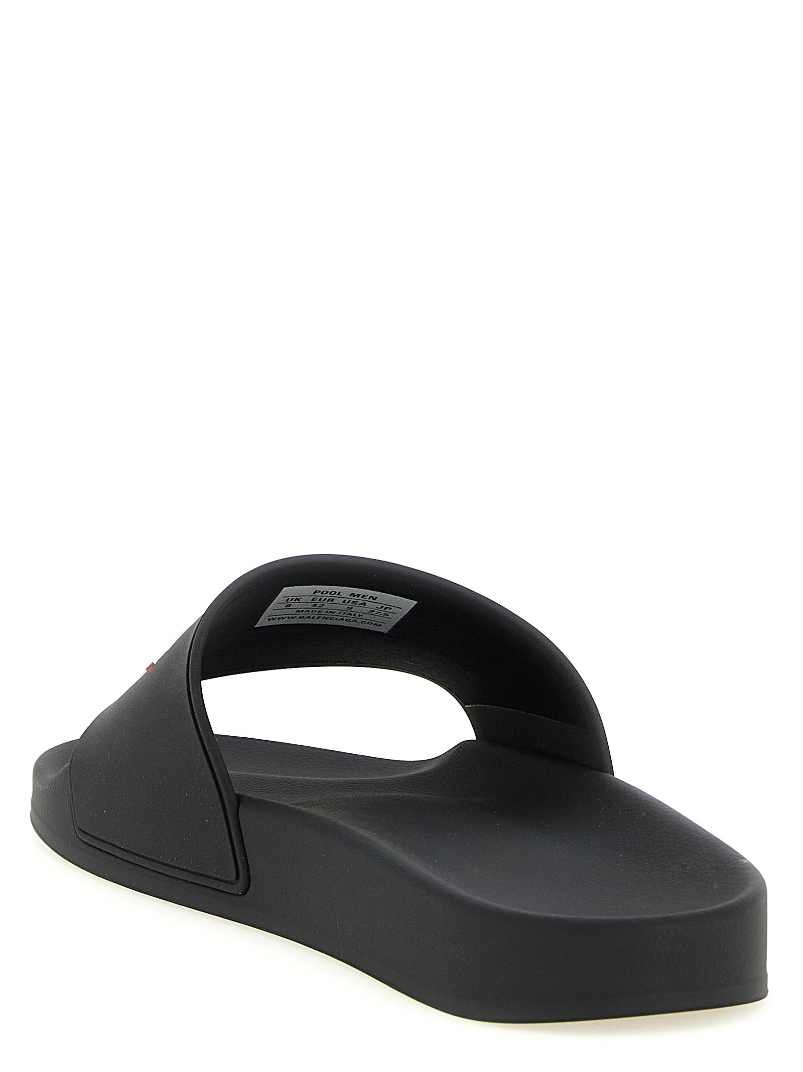 Balenciaga Black Plastic Men's Slides