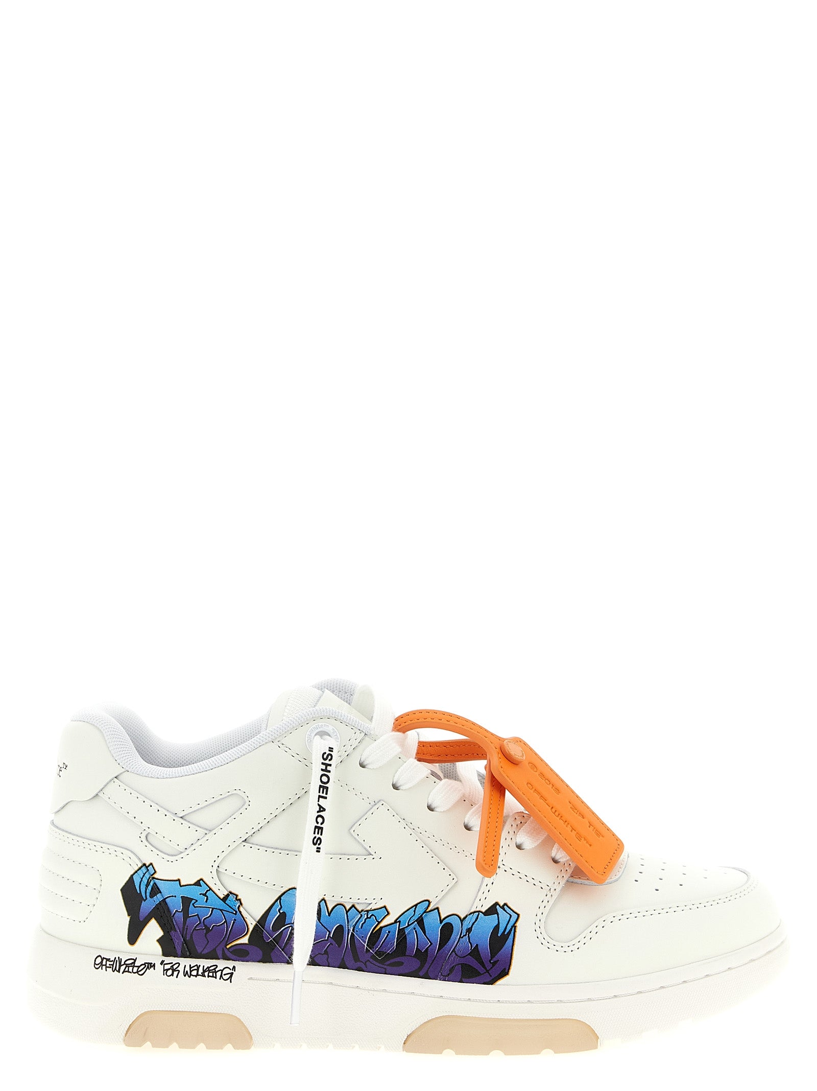 Off-White White Calfskin Athletic Men's Sneakers
