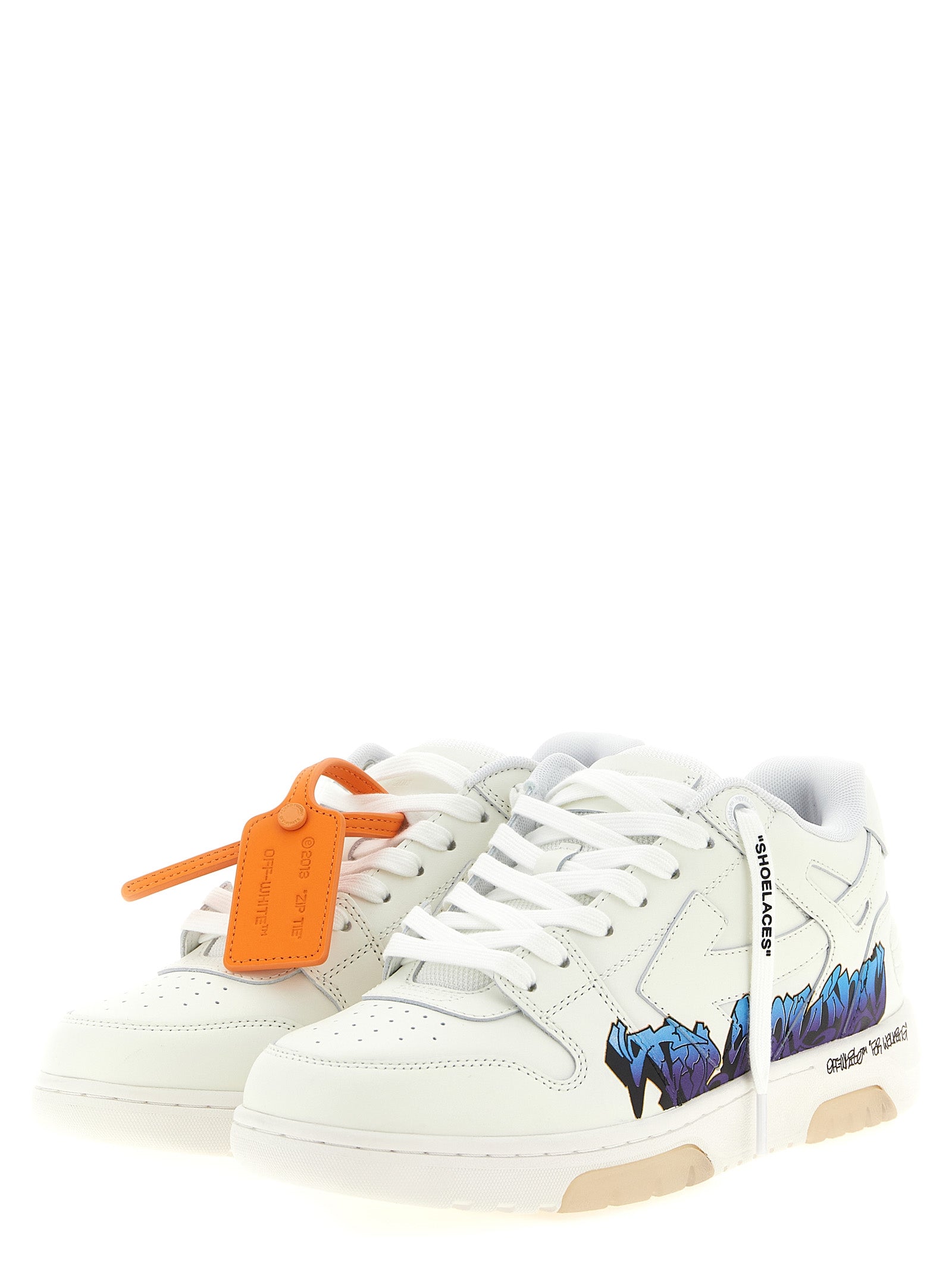 Off-White White Calfskin Athletic Men's Sneakers