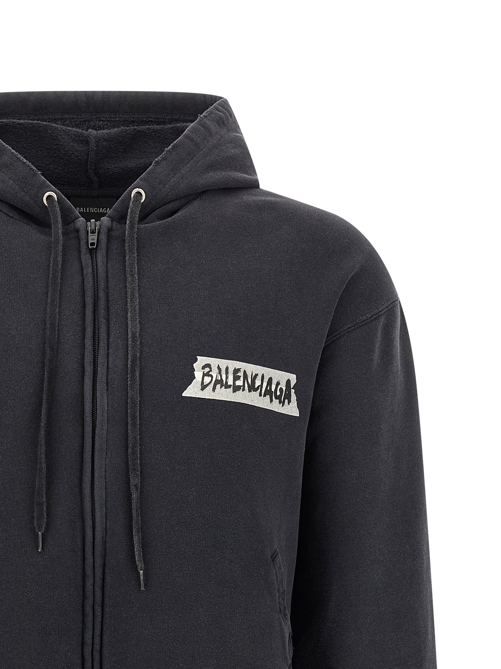 Balenciaga Black Cotton Men's Sweatshirt
