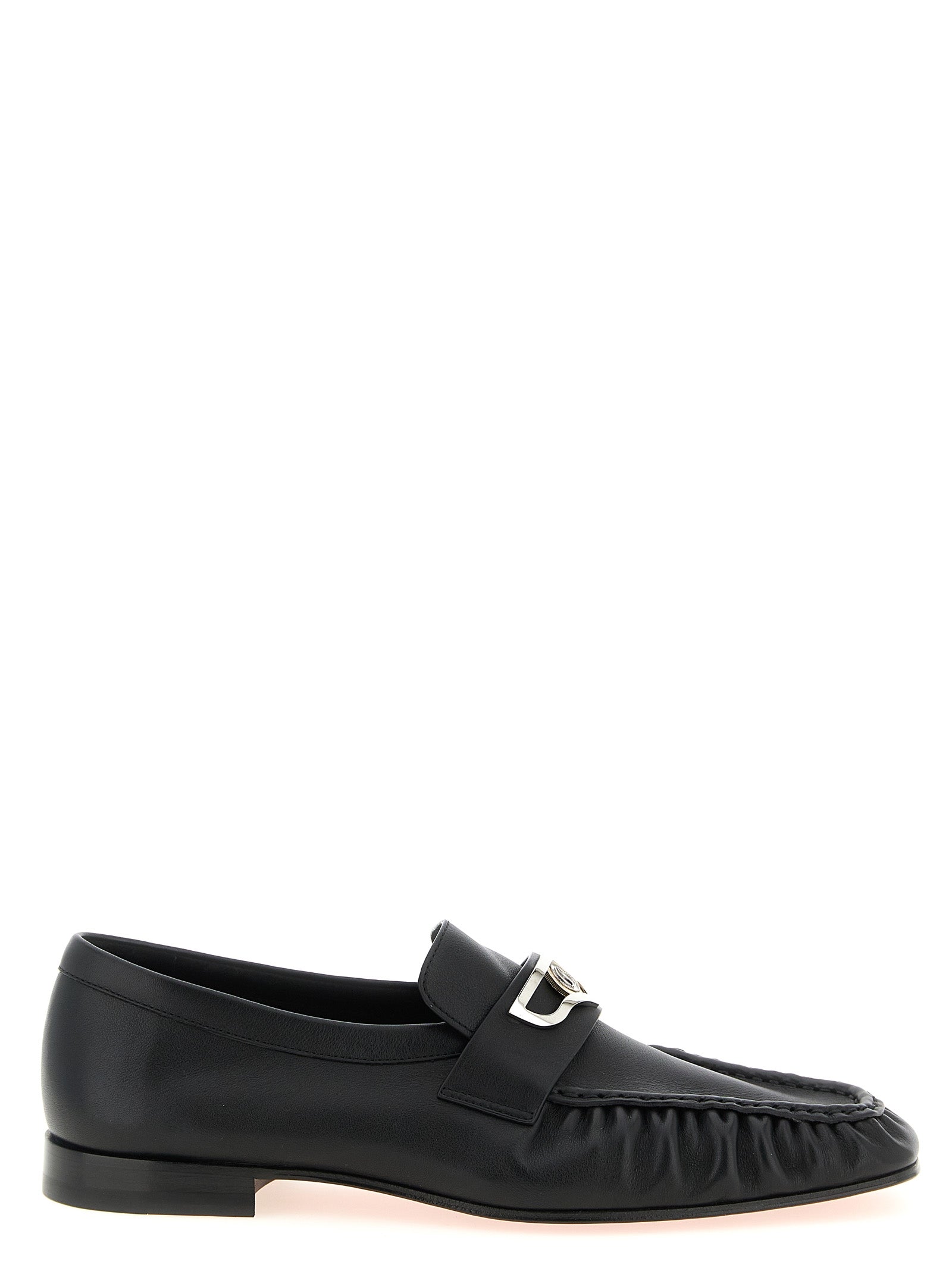 Christian Louboutin Black Calfskin Slip-On Men's Loafers