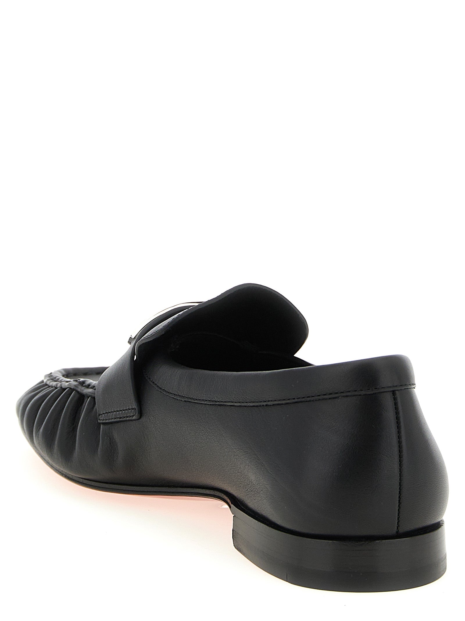 Christian Louboutin Black Calfskin Slip-On Men's Loafers