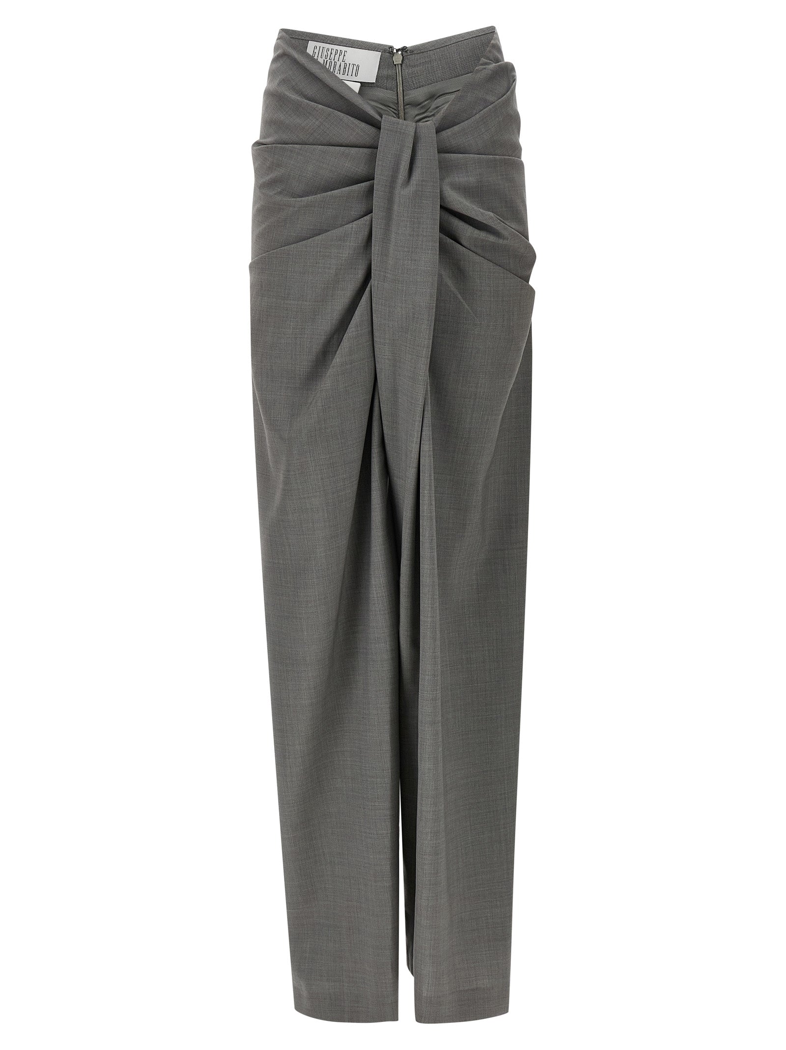 Giuseppe Di Morabito Gray Virgin Wool Dress Women's Pants