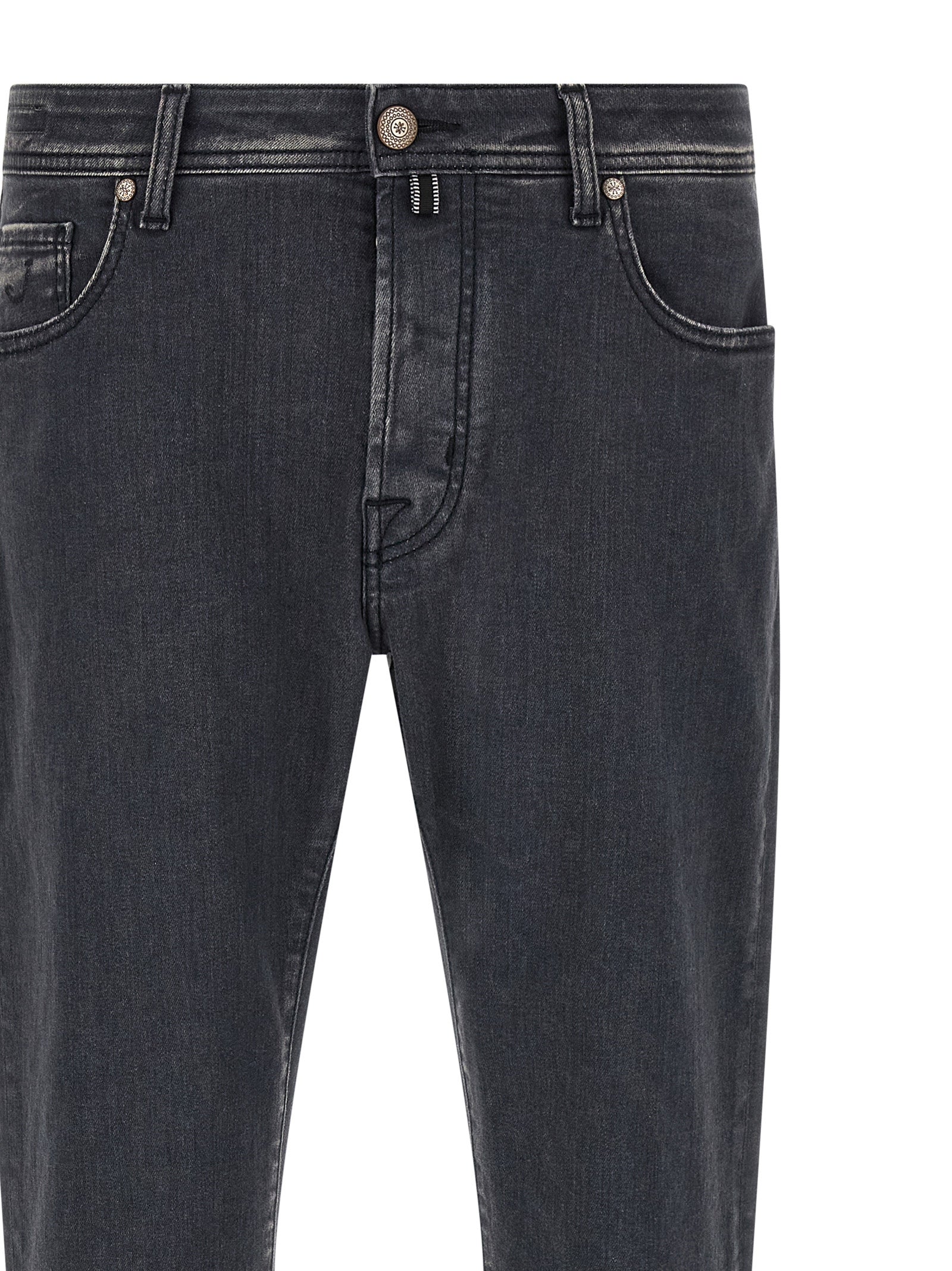 Jacob Cohen Gray Cotton Straight-Leg Men's Jeans