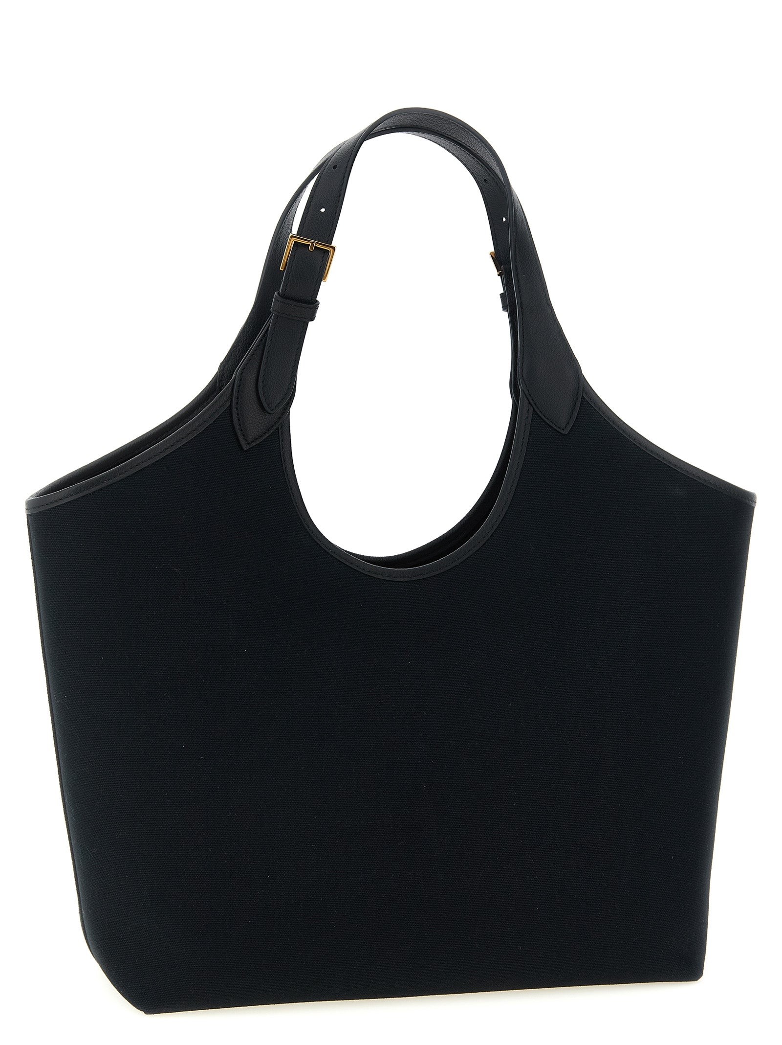Versace Black Cotton Tote Women's Bag