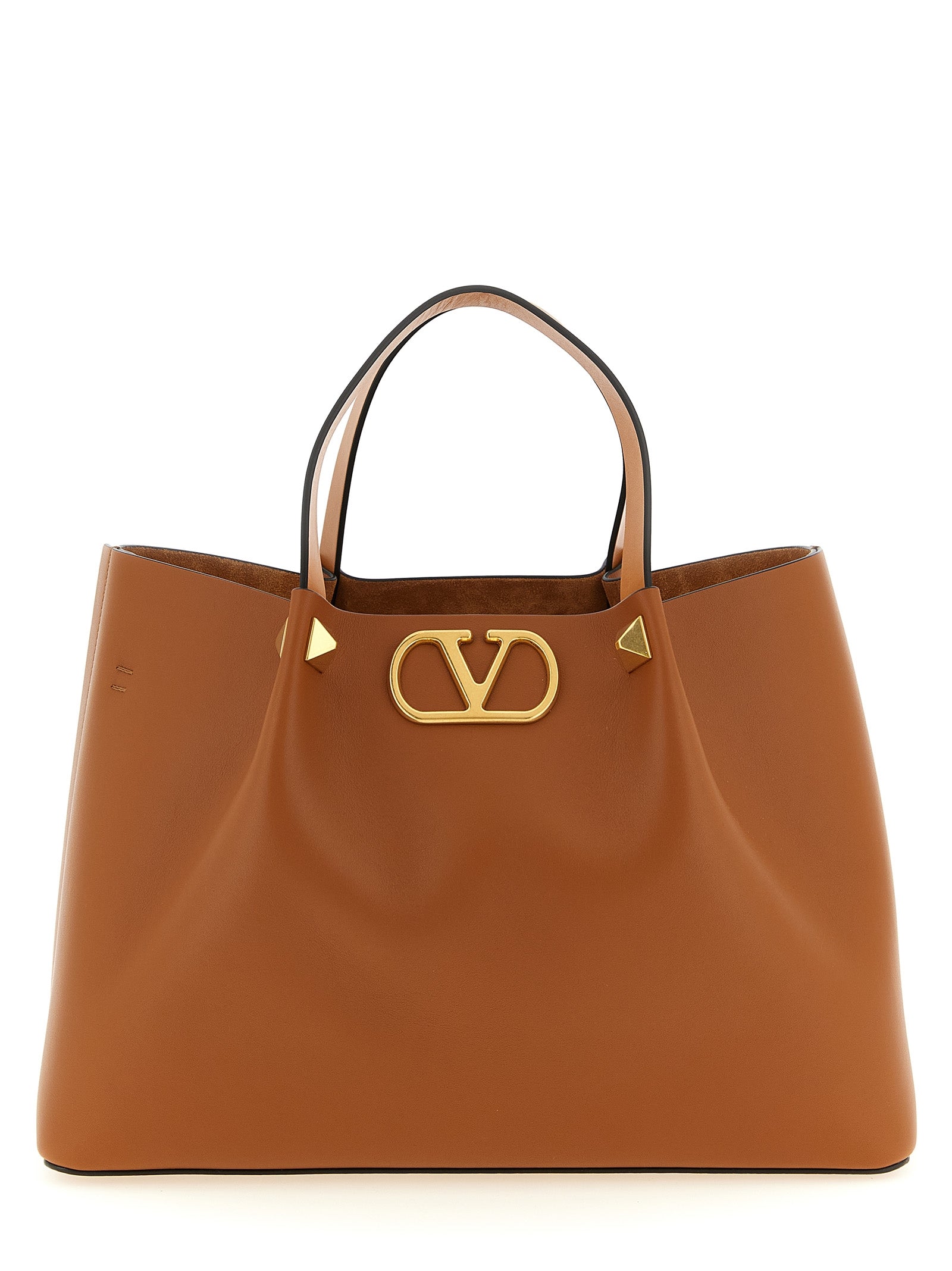 Valentino Garavani Brown Calfskin Tote Women's Bag