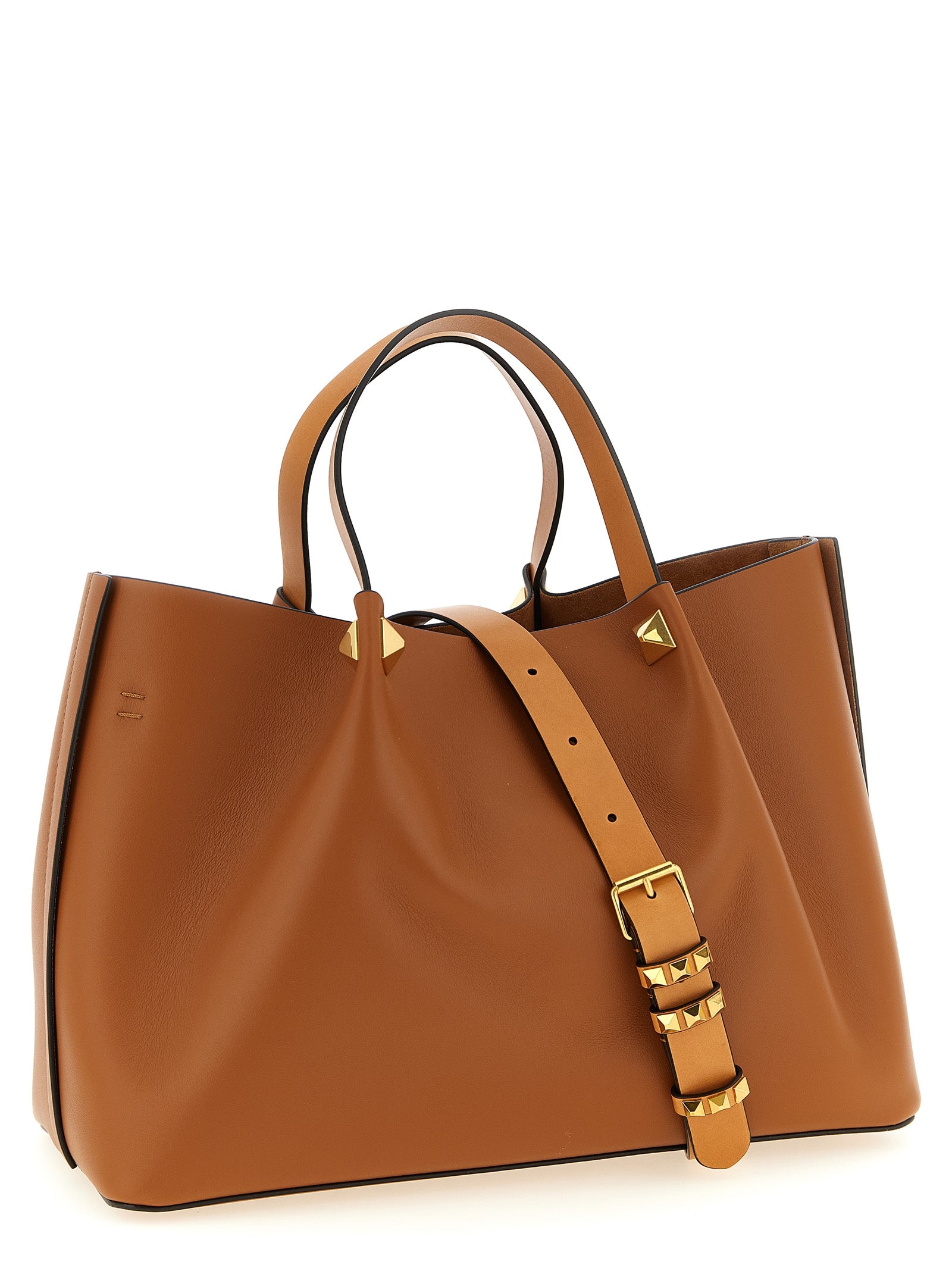 Valentino Garavani Brown Calfskin Tote Women's Bag