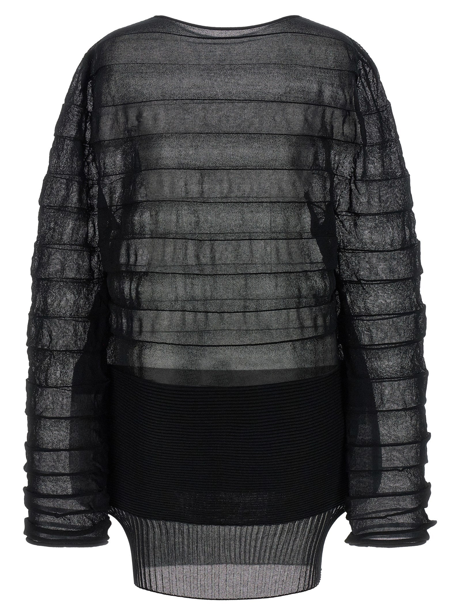 Issey Miyake Black Polyester Women's Sweatshirt