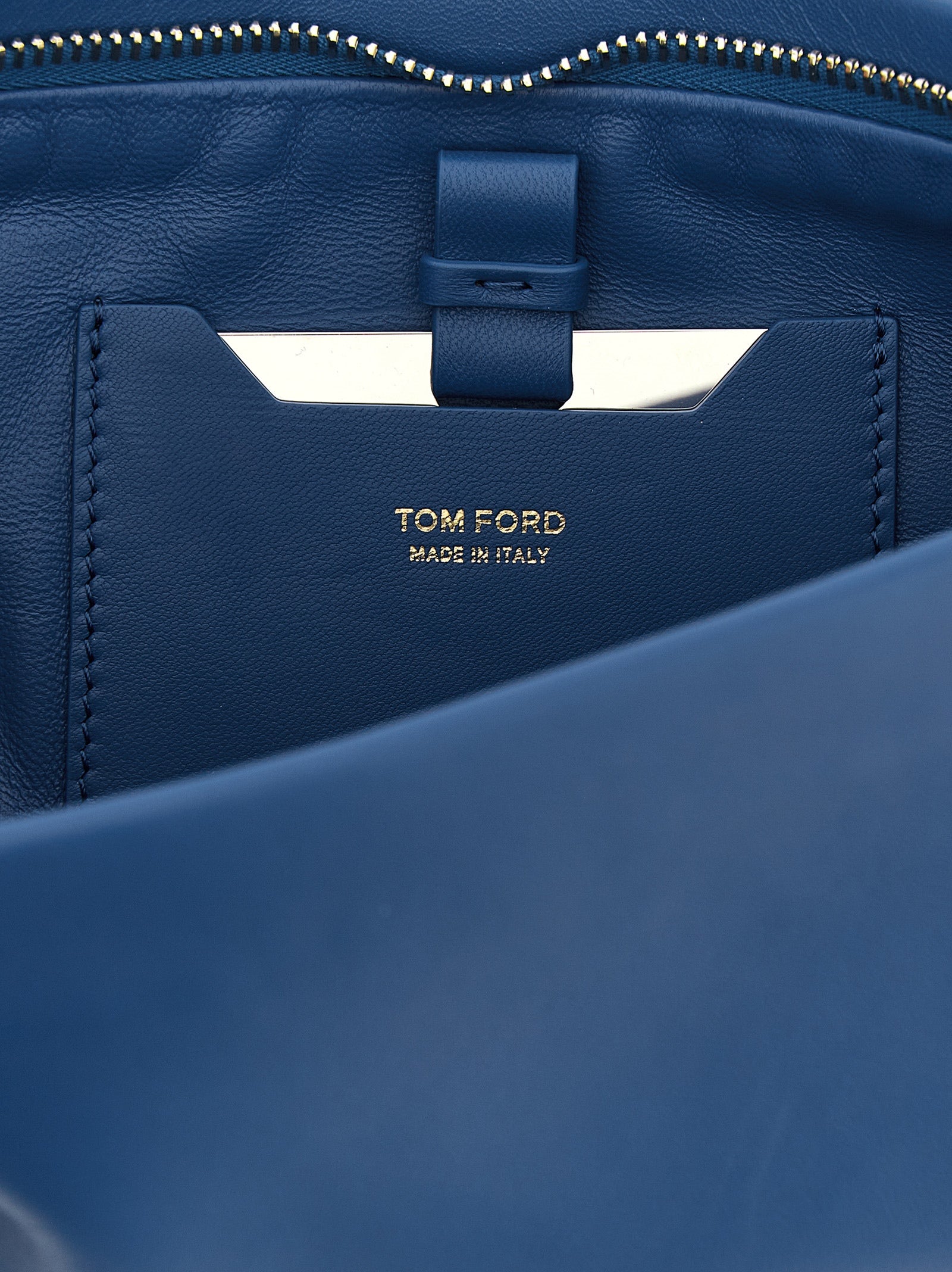 Tom Ford Blue Lambskin Clutch Women's Bag