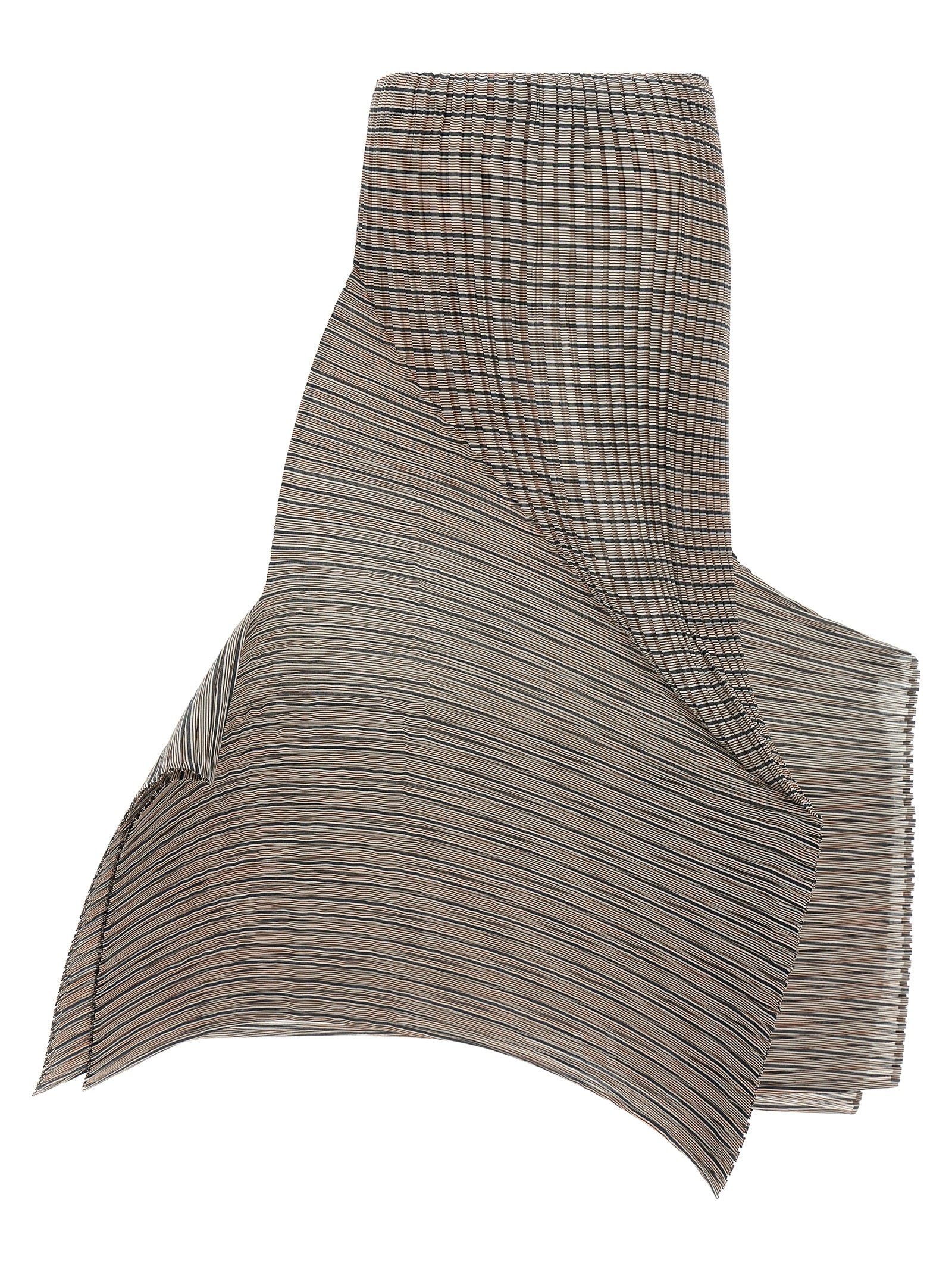Issey Miyake Brown Polyester Mini Women's Skirt