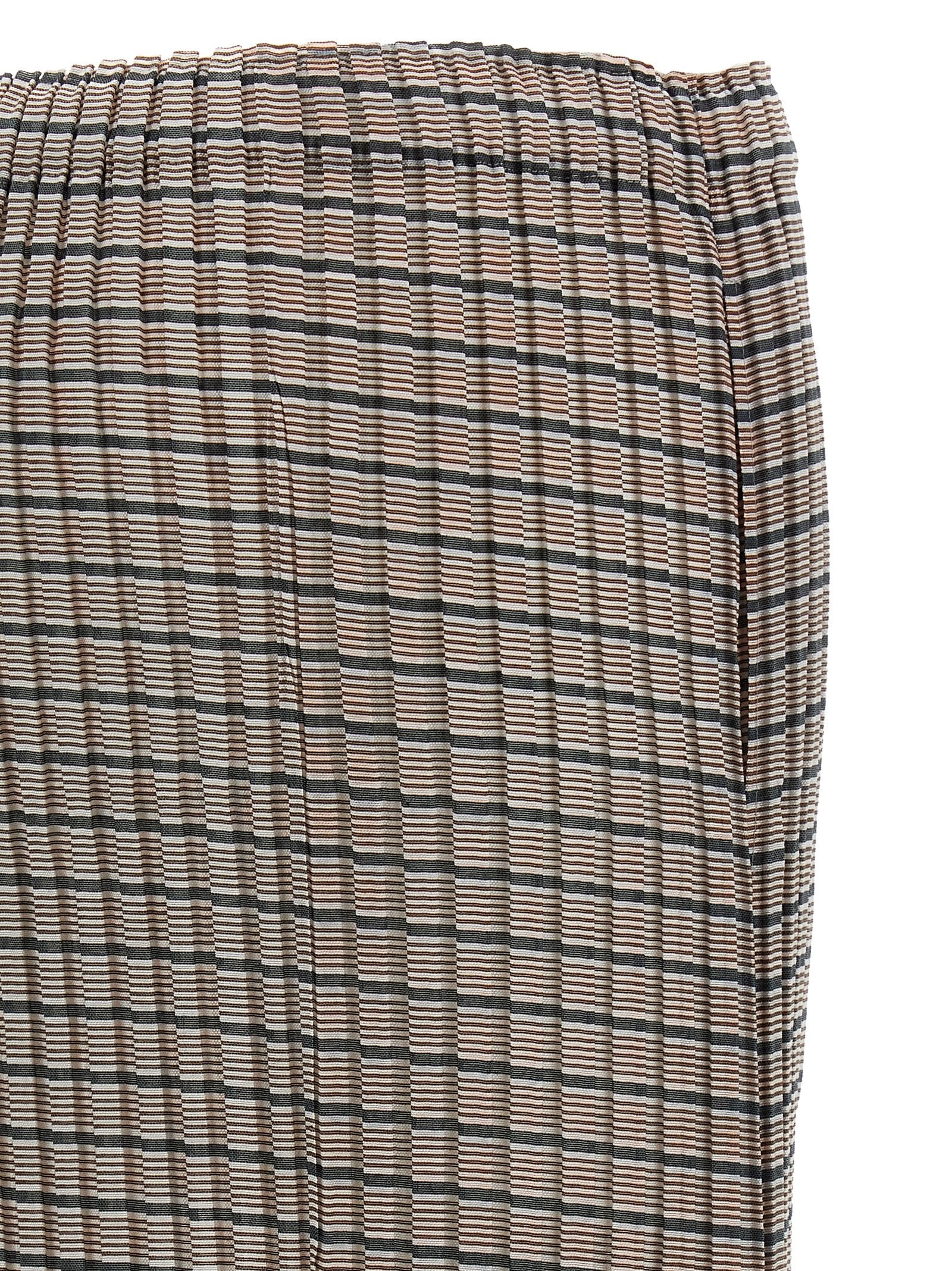 Issey Miyake Brown Polyester Mini Women's Skirt