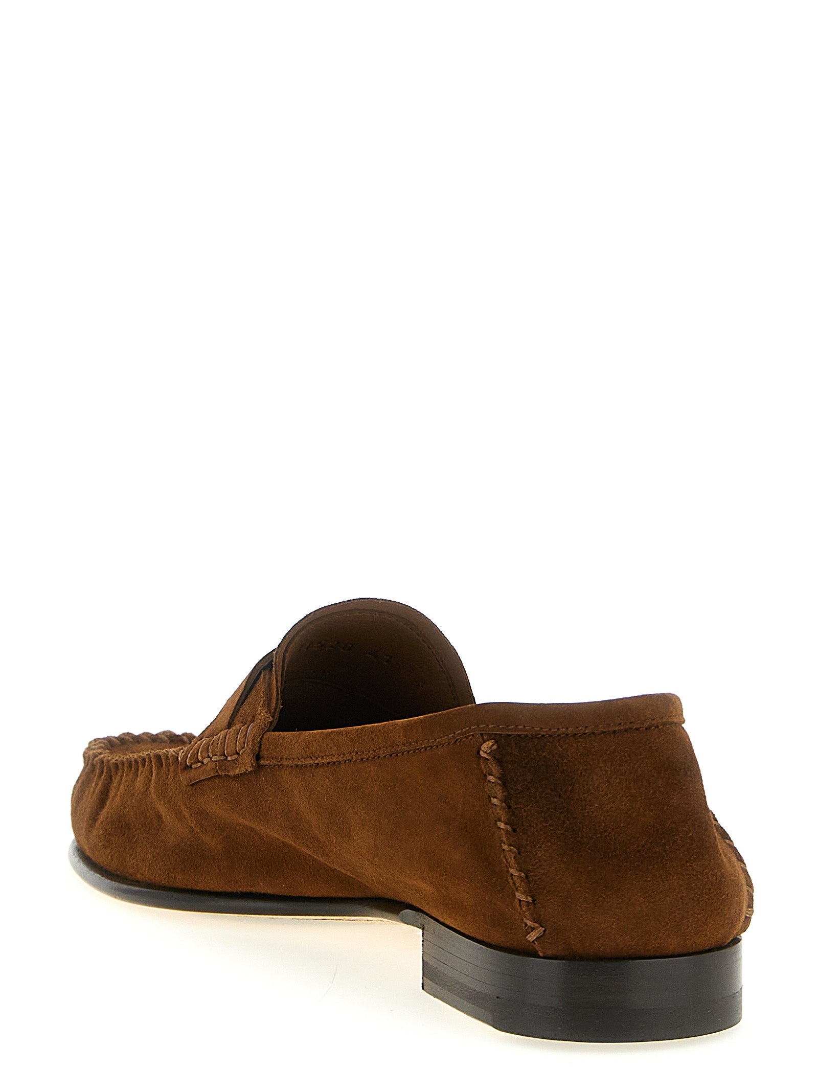Tom Ford Brown Suede Leather Slip-On Men's Loafers