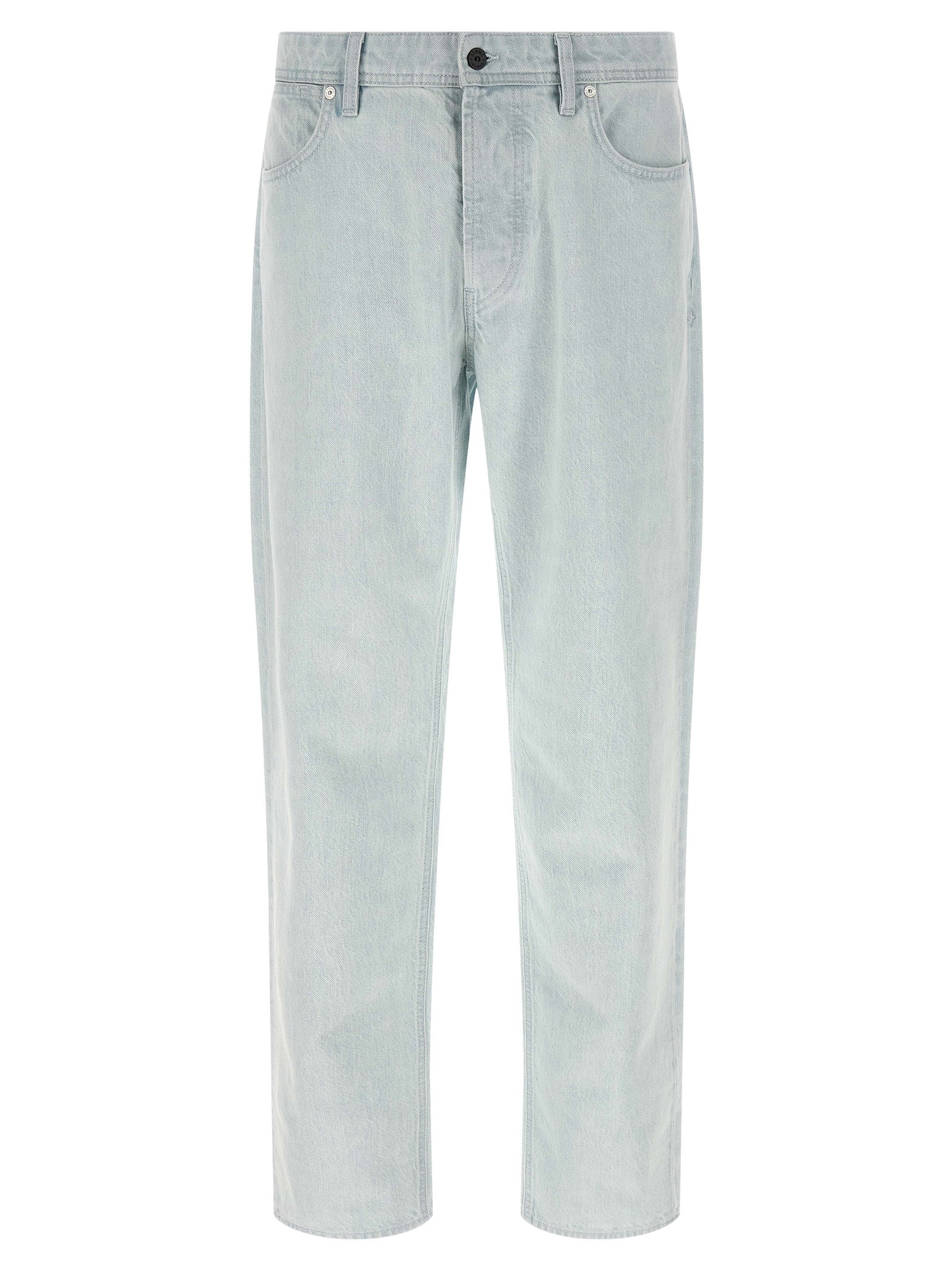 Stone Island Blue Cotton Straight-Leg Men's Jeans