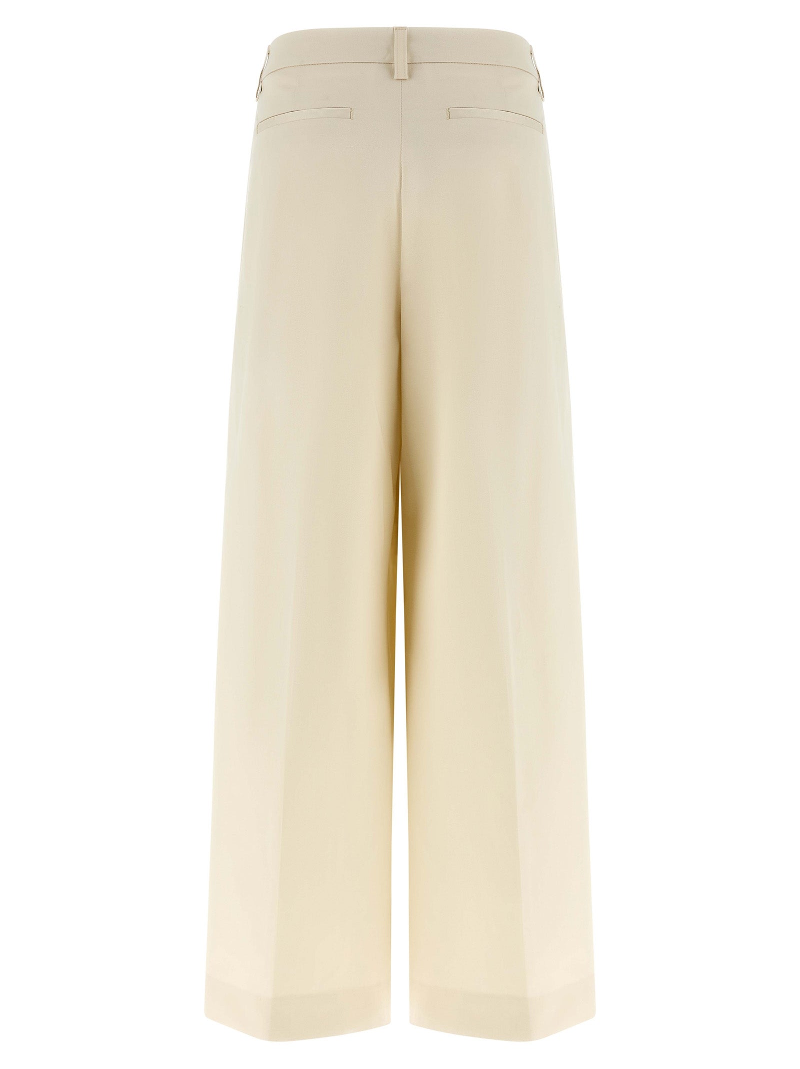 THELATEST White Cotton Casual Women's Pants