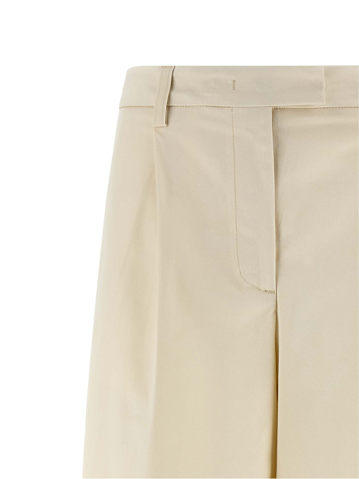 THELATEST White Cotton Casual Women's Pants