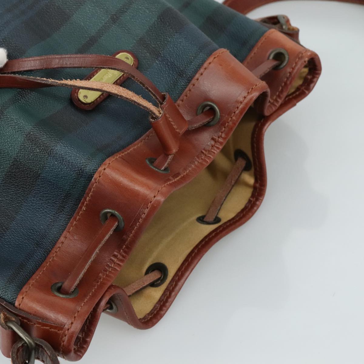 Ralph Lauren Polo Green Canvas Shoulder Bag (Pre-Owned)