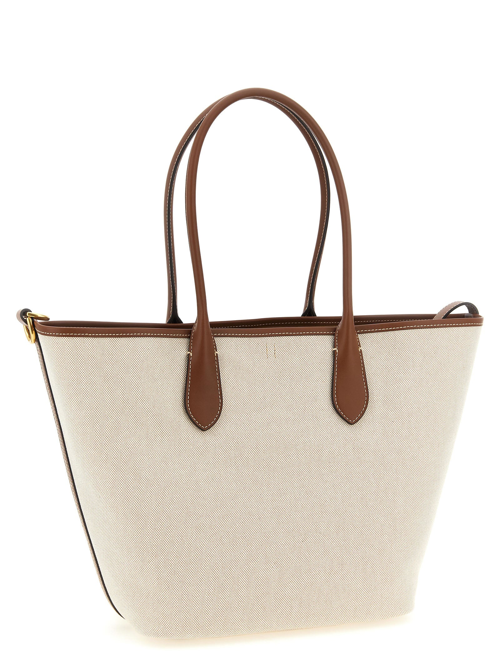 Polo Ralph Lauren Brown Cotton Tote Women's Bag