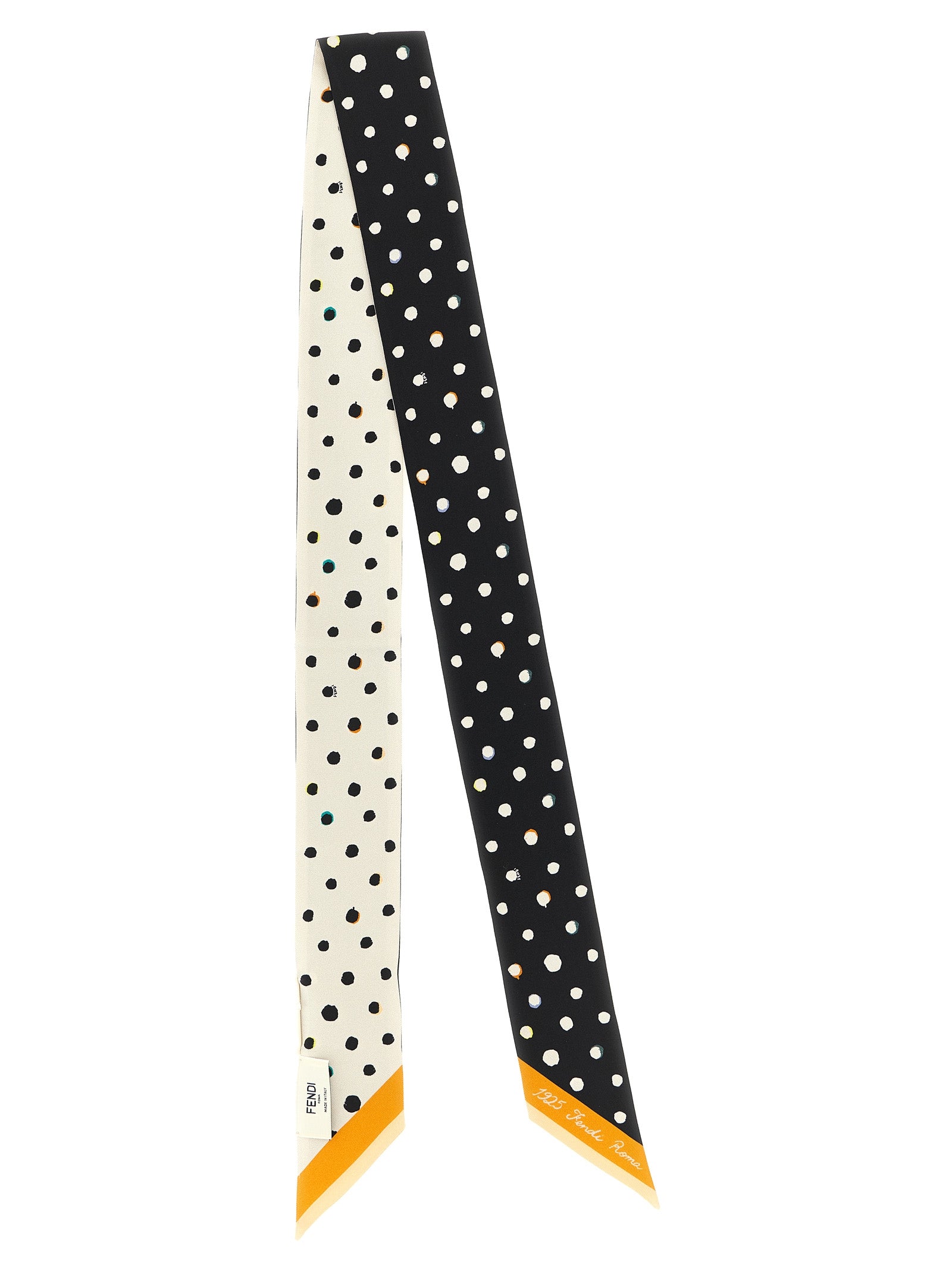 Fendi Bicolor Silk Women's Tie