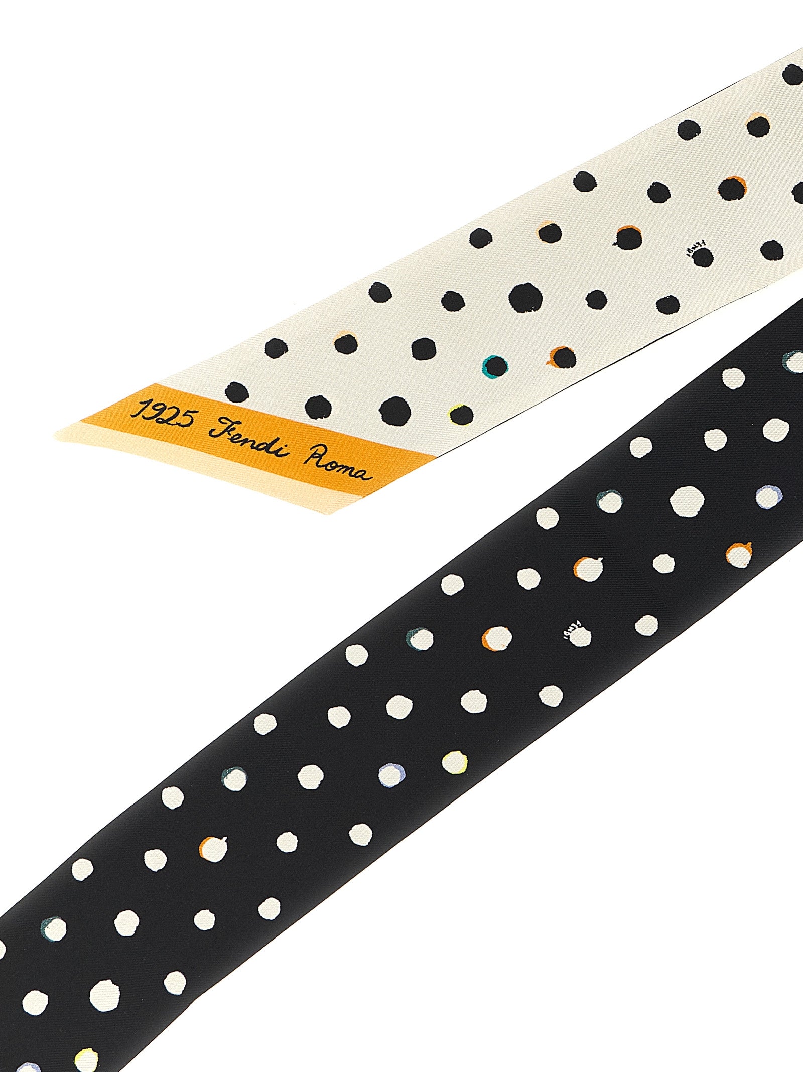 Fendi Bicolor Silk Women's Tie